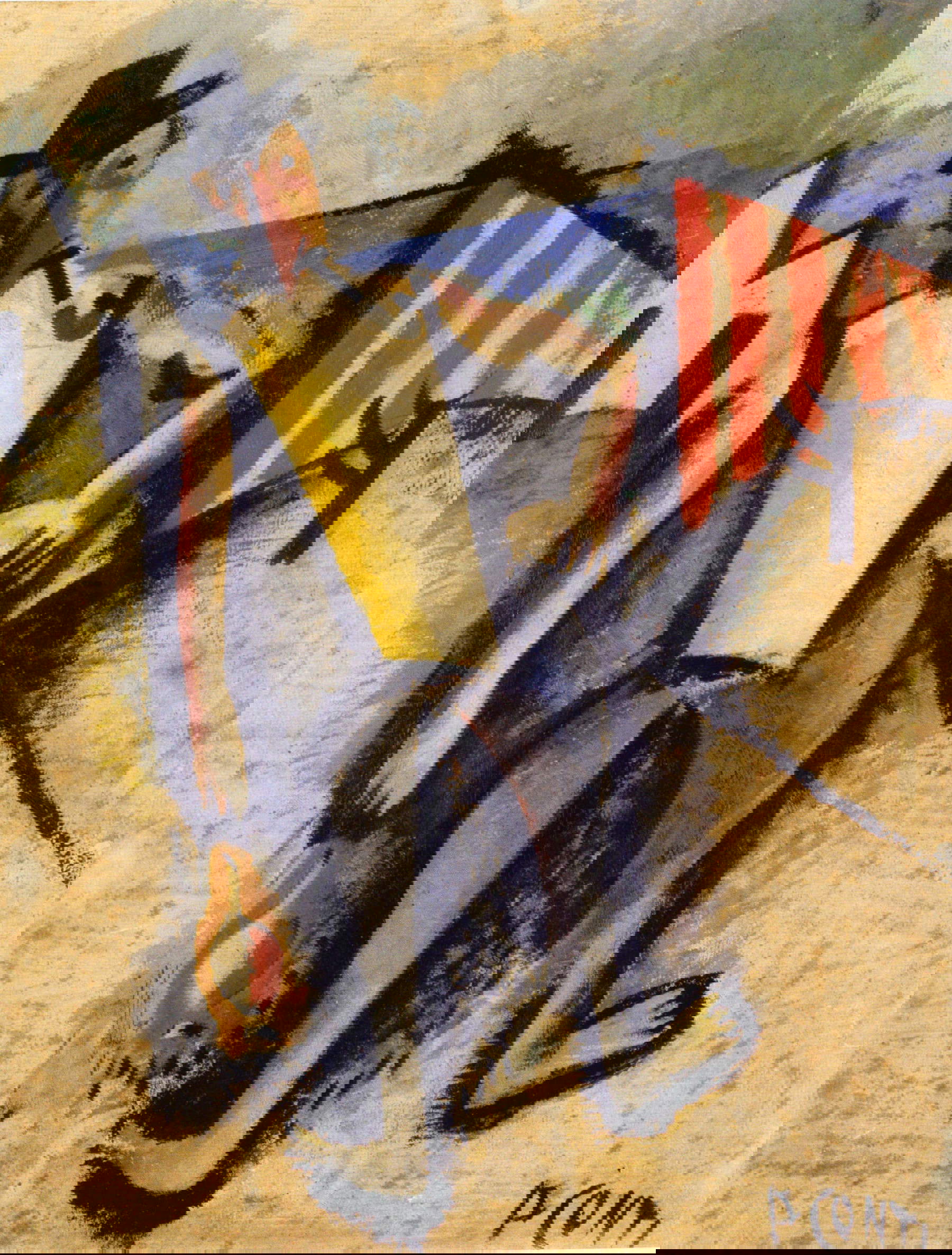 Primo Conti, Marinaio ubriaco (1919; olio su tela, 56,5x45 cm; Collezione privata)
