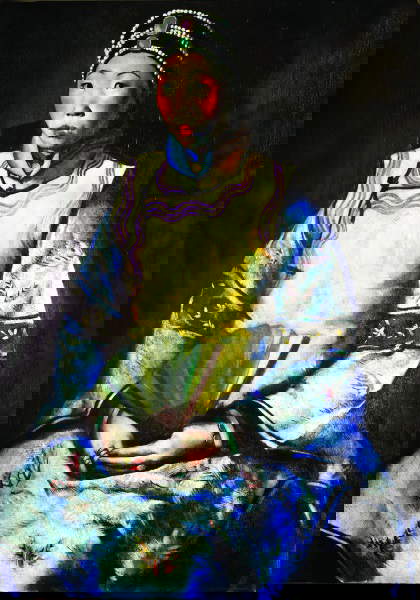 Primo Conti, Siao Tai Tai / La Cinese (1924; olio su tela, 100 x 69 cm; Roma, Galleria comunale d’arte moderna)
