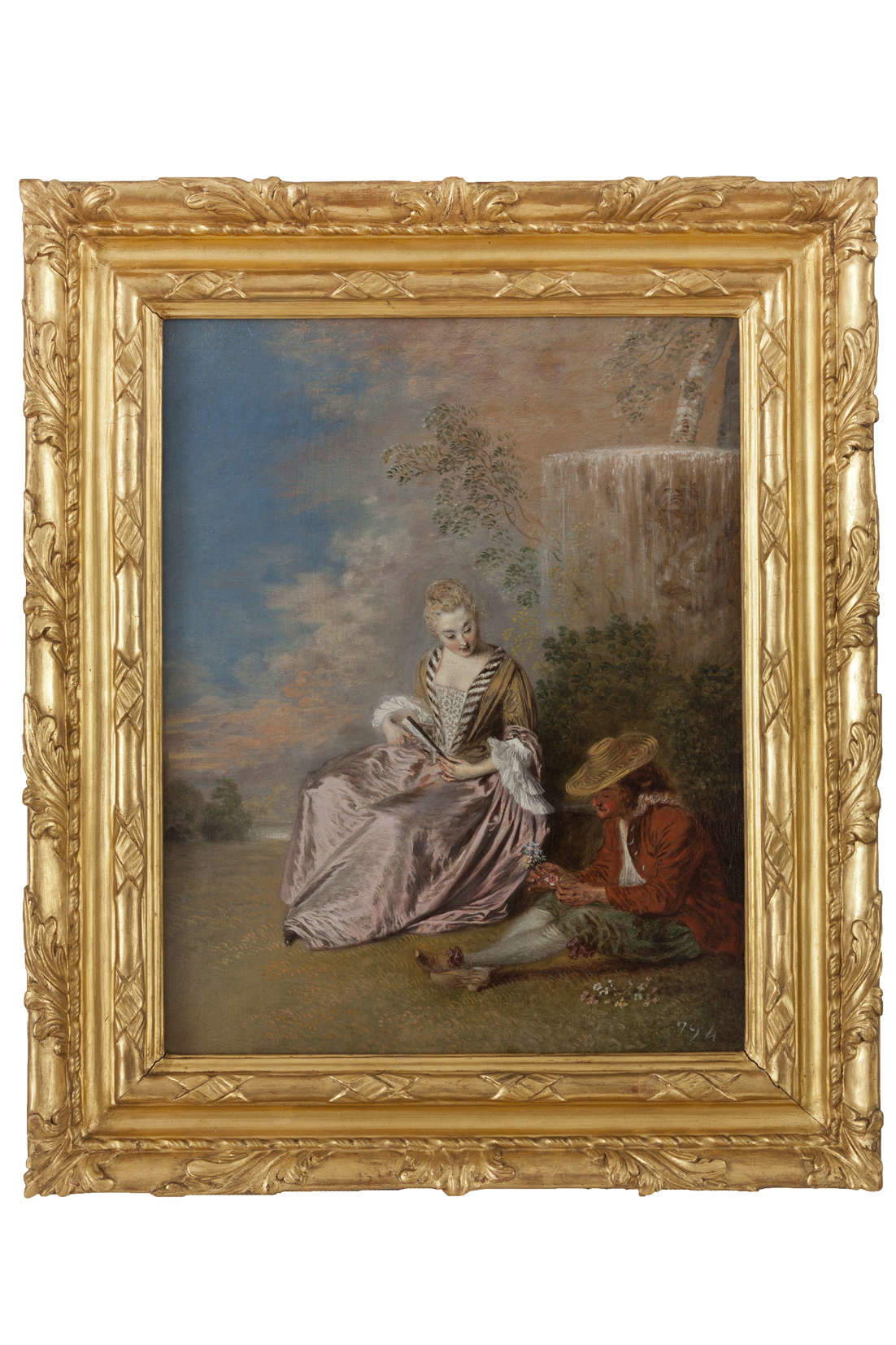 Jean-Antoine Watteau, L'Amant (1718-1719 ; huile sur toile, 41 x 32,5 cm ; Madrid, Galerie des collections royales)