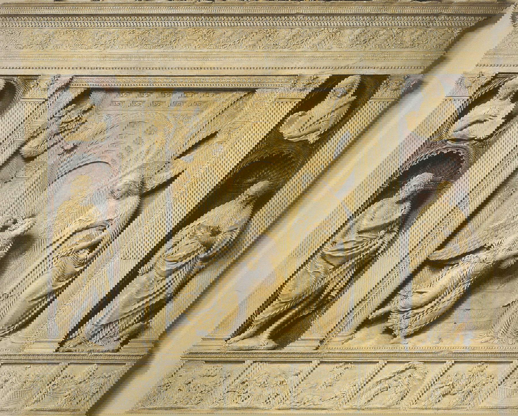 Benedetto da Maiano, Verkündigung (1489; Neapel, Sant'Anna dei Lombardi)