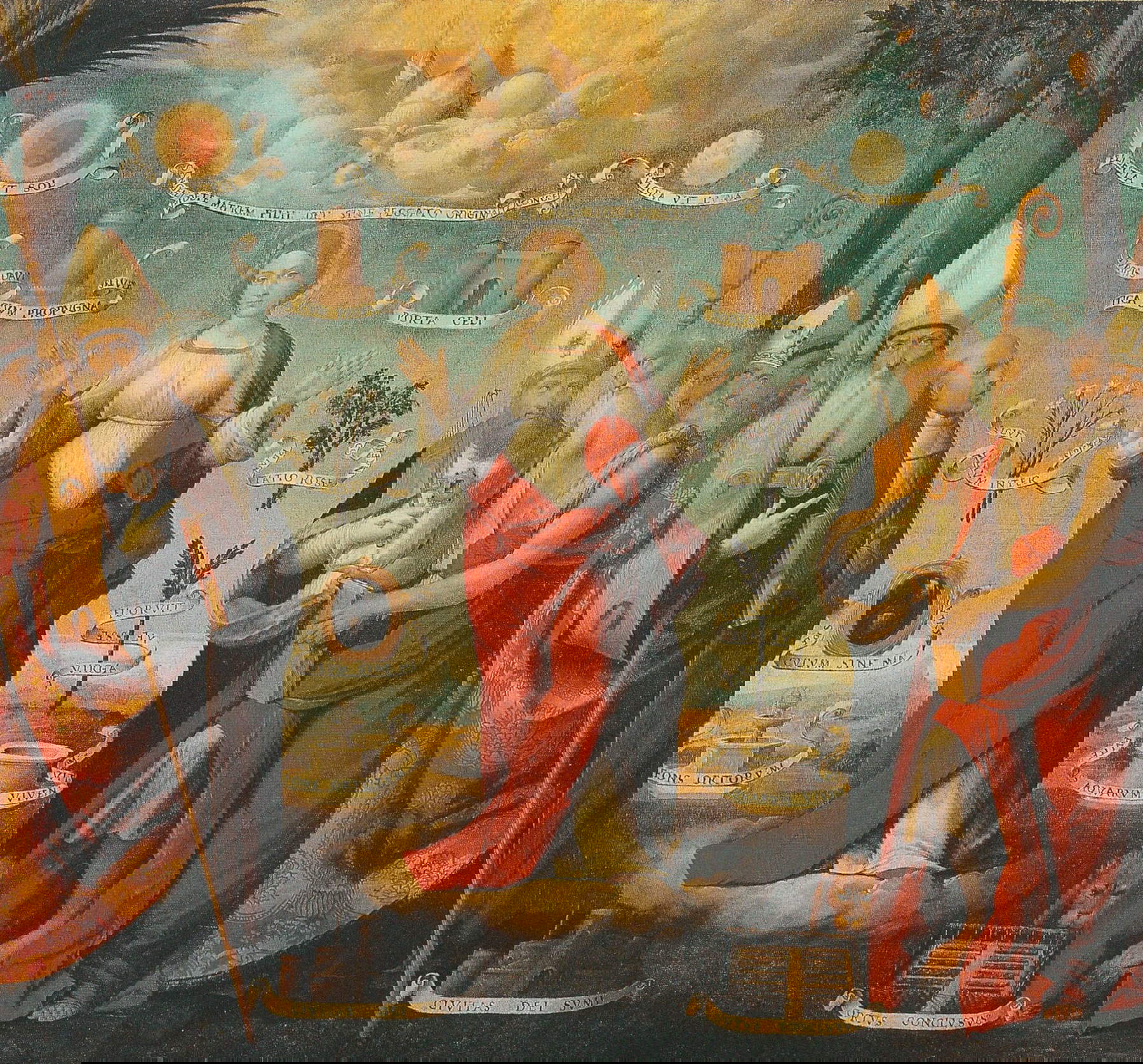 Garofalo und Werkstatt, Die Unbefleckte Empfängnis mit Heiligen (1515-1520; Mailand, Pinacoteca di Brera)