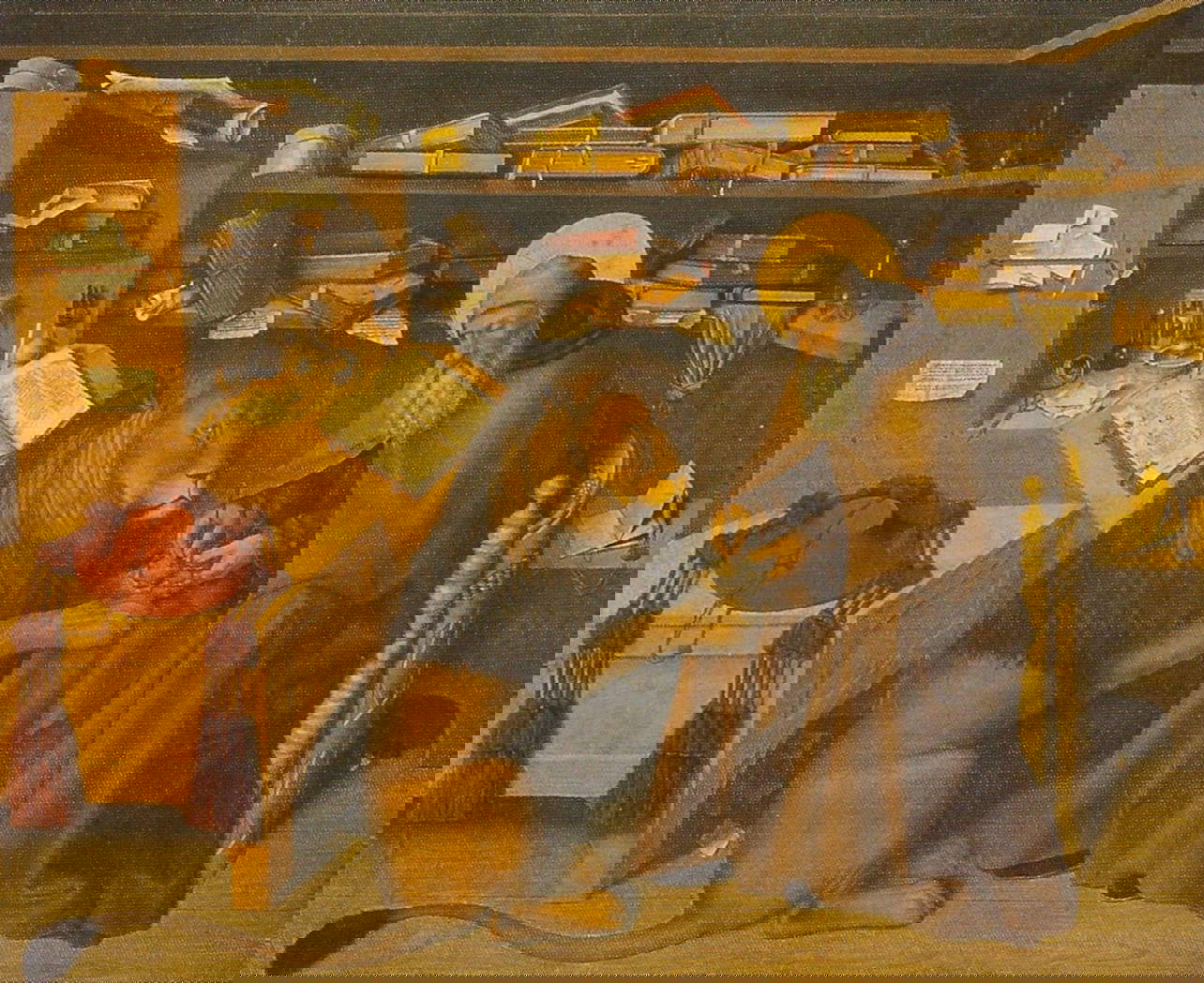 Colantonio, Der heilige Hieronymus in seinem Arbeitszimmer (1450; Neapel, Galleria Nazionale di Capodimonte)