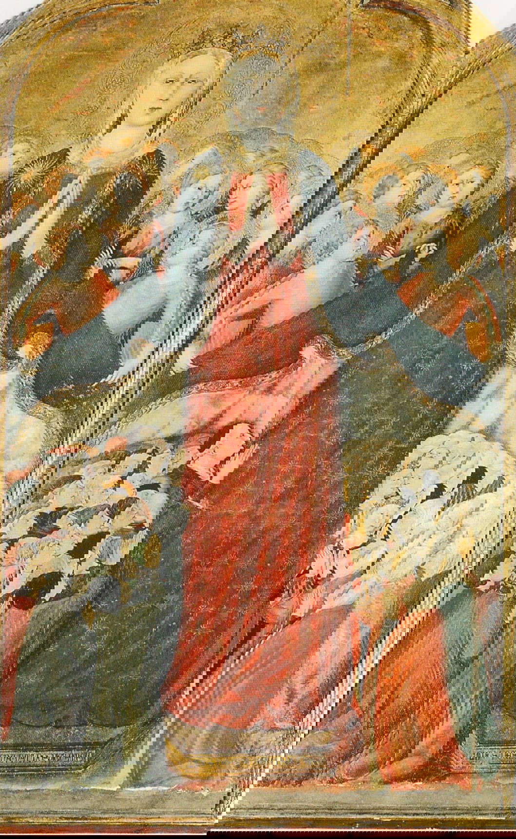 Lippo Memmi, Madonna dei raccomandati (1310-1315; Orvieto, Duomo)