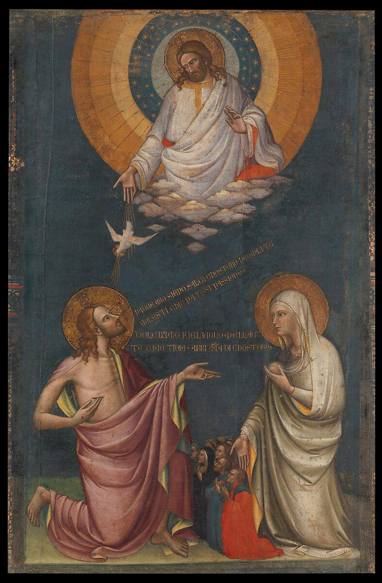 Lorenzo Monaco, Die doppelte Fürbitte (um 1400; New York, Metropolitan Museum)