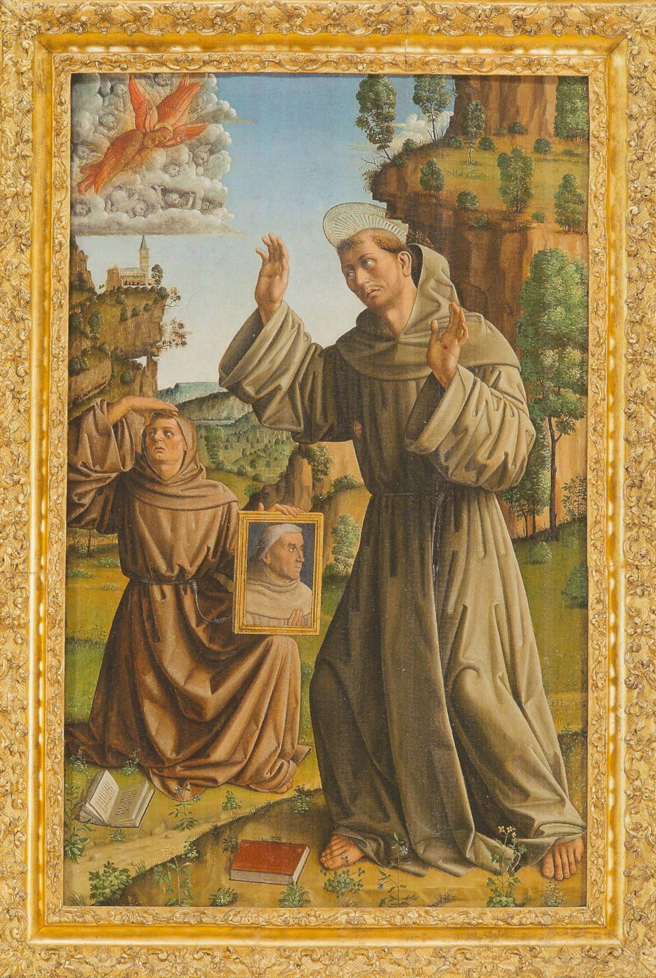 Macrino d'Alba, Der heilige Franziskus empfängt die Wundmale (1506; Turin, Galleria Sabauda)