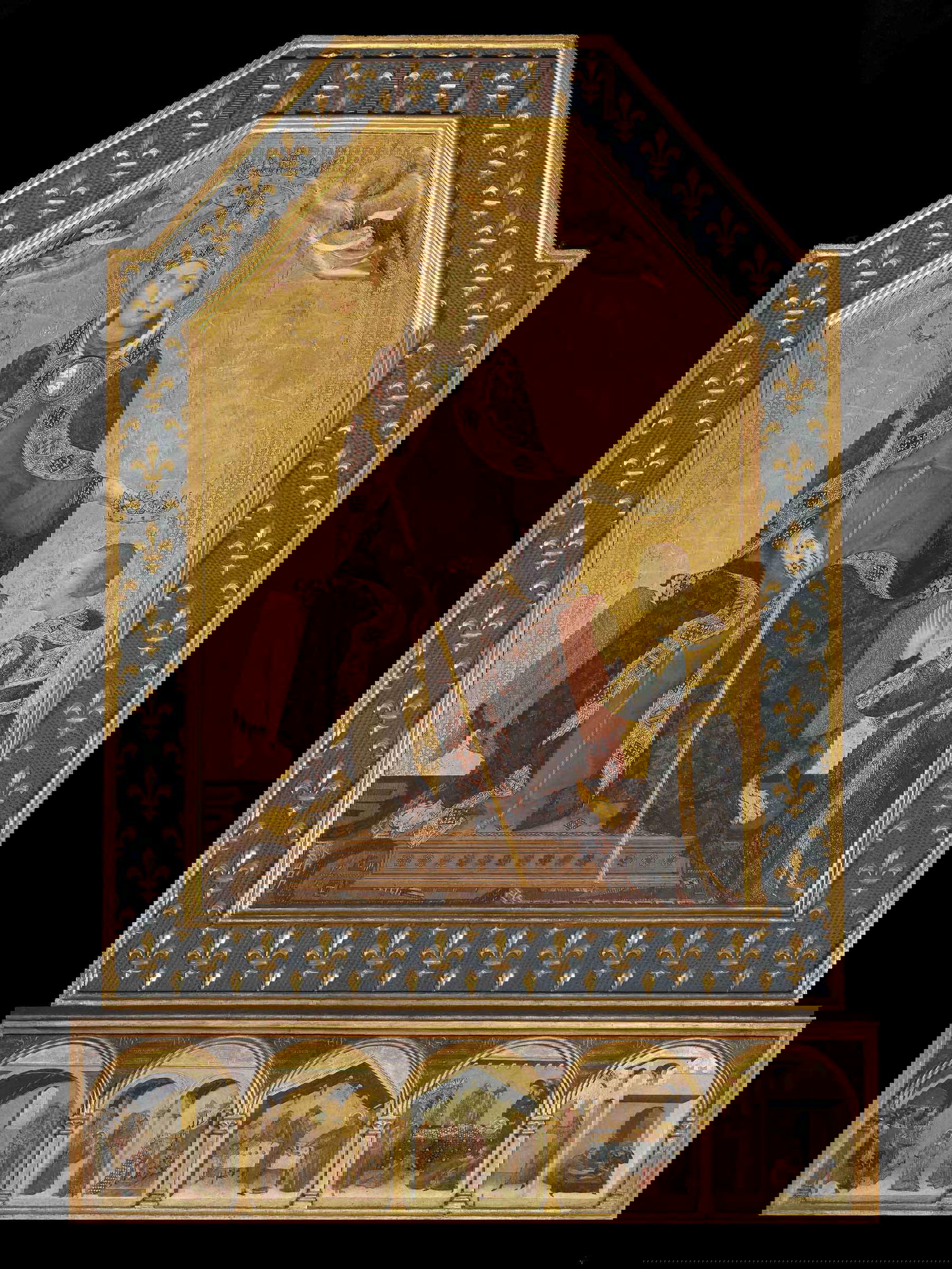 Simone Martini, Der Heilige Ludwig von Toulouse (1317-1319; Neapel, Galerien von Capodimonte)