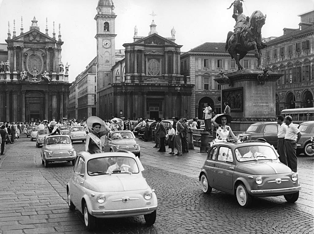 FIAT 500 en Turín (1957)