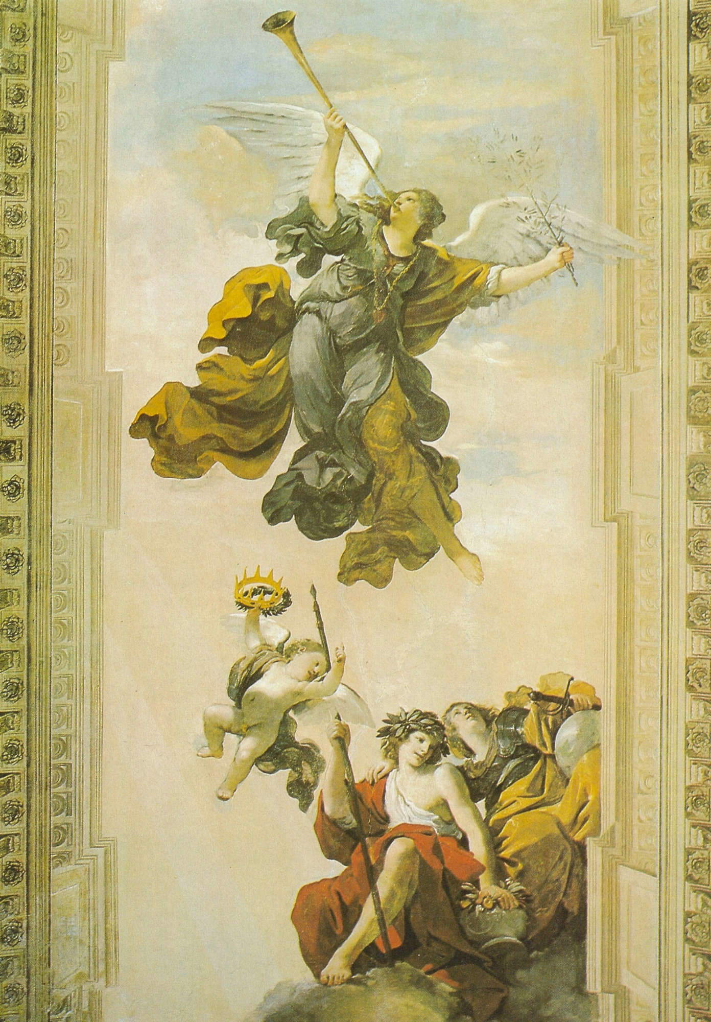 Guercino, Fame and Honor (1621; fresco; Rome, Casino Ludovisi)