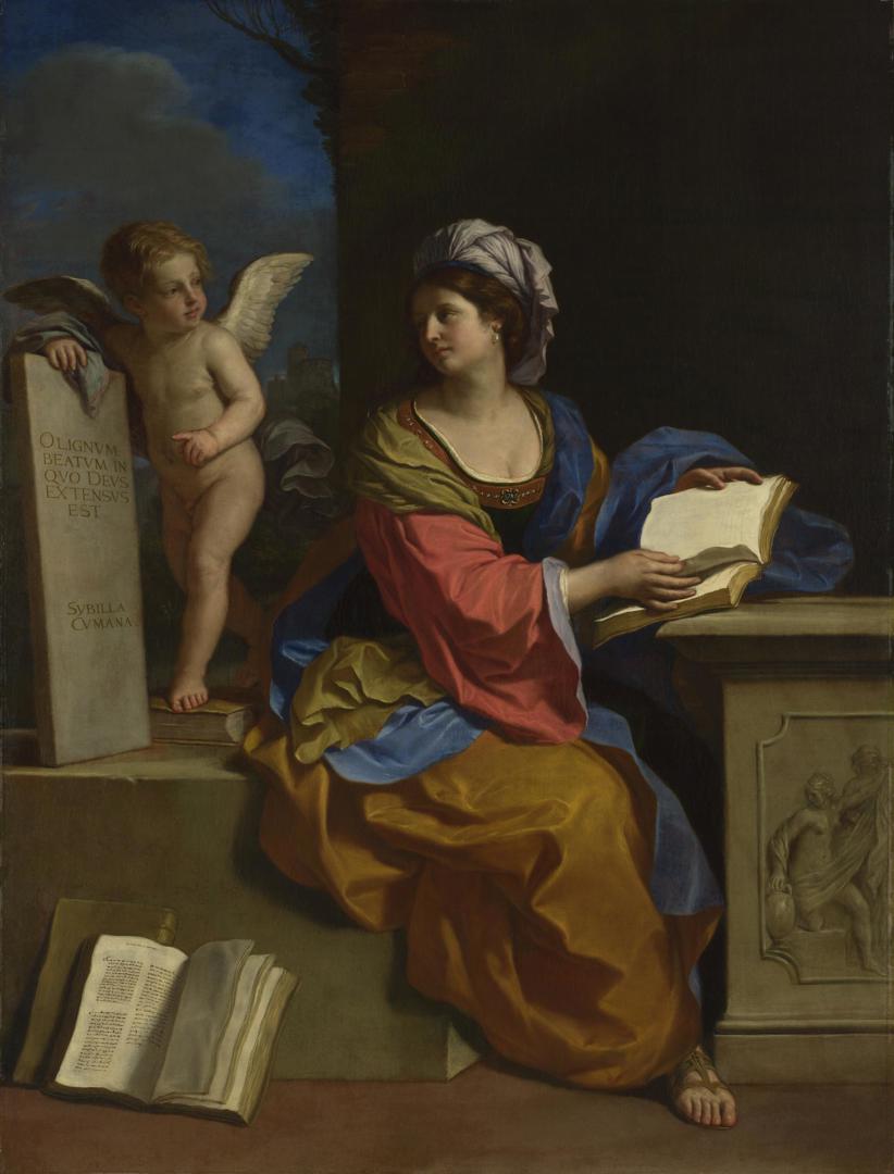 Guercino, The Cumaean Sibyl (1651; oil on canvas, 218.5 x 180 cm; London, National Gallery)