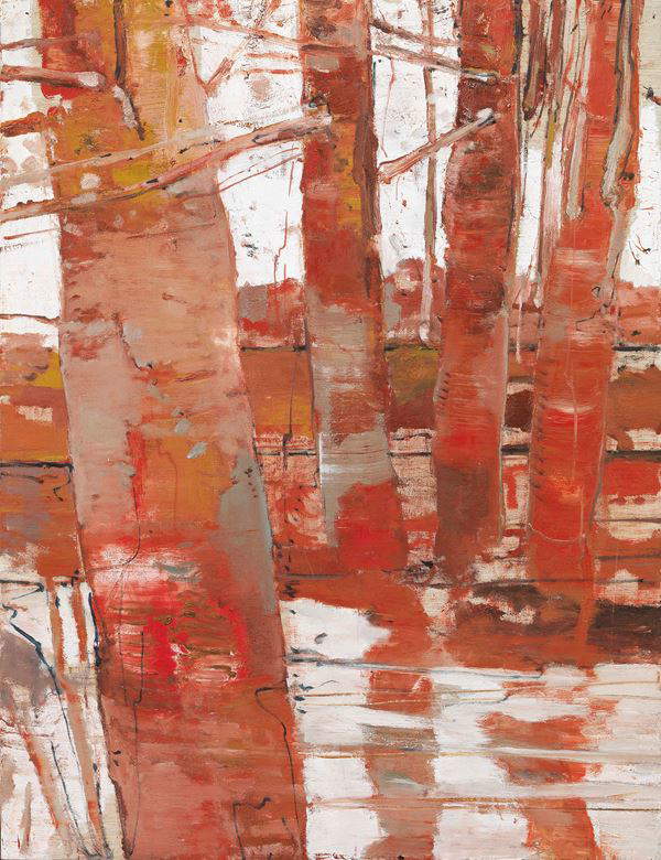 Giovanni Frangi, Dauntsey Park (2012; óleo sobre lienzo, 116 x 89 cm)