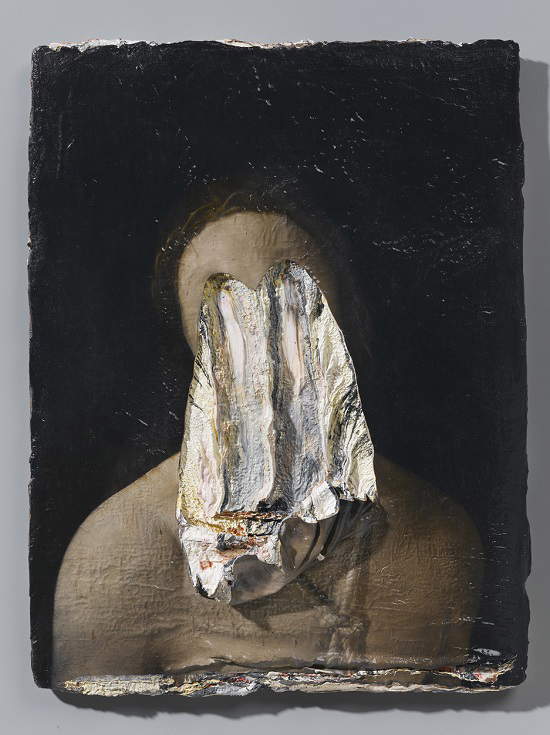 Nicola Samor&igrave;, Sobre africanos (2013; óleo sobre panel).