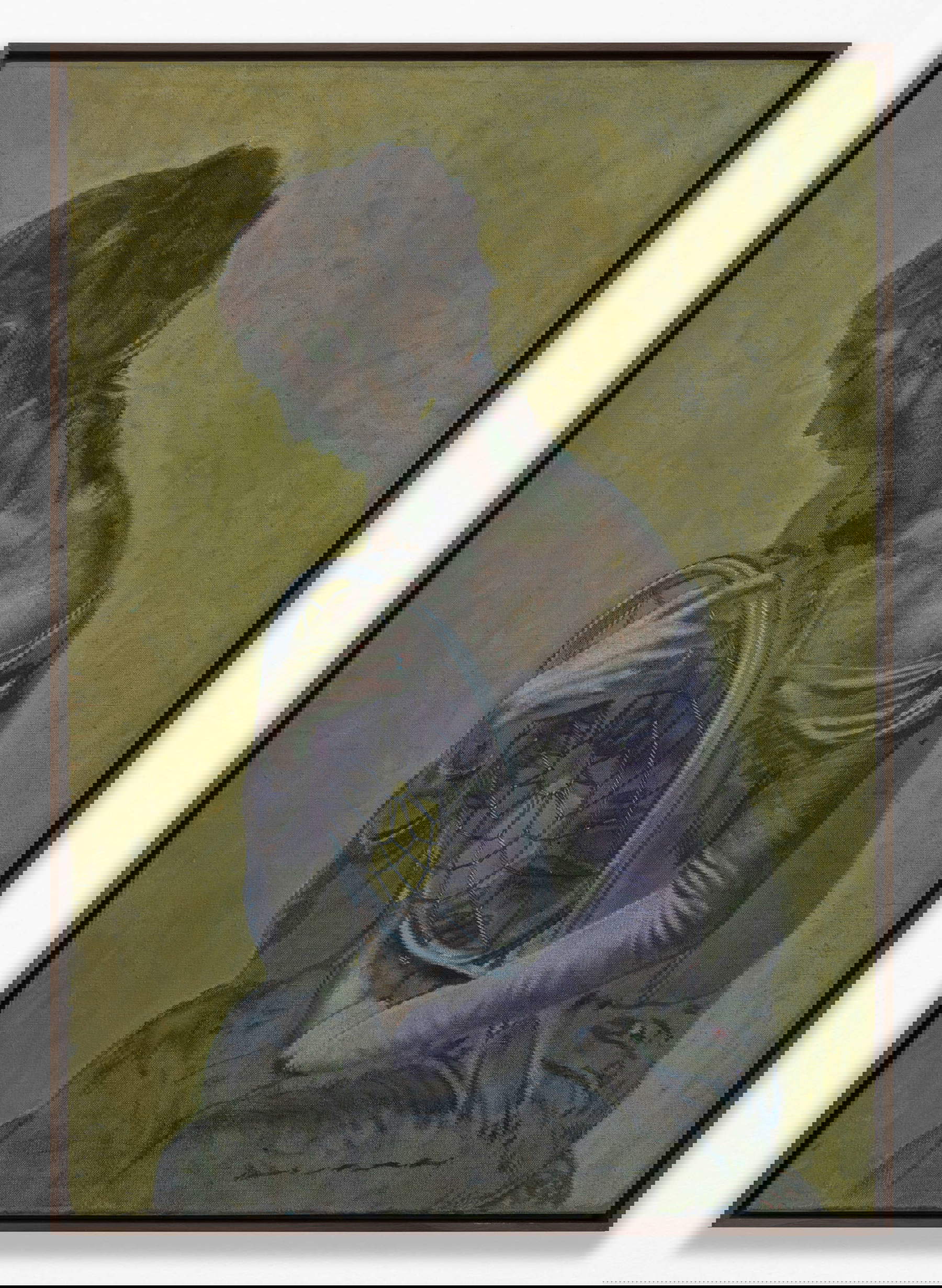 Pietro Roccasalva, La novia del Oeste (2023; acrílico sobre lienzo, 66,4 x 46,2 cm)