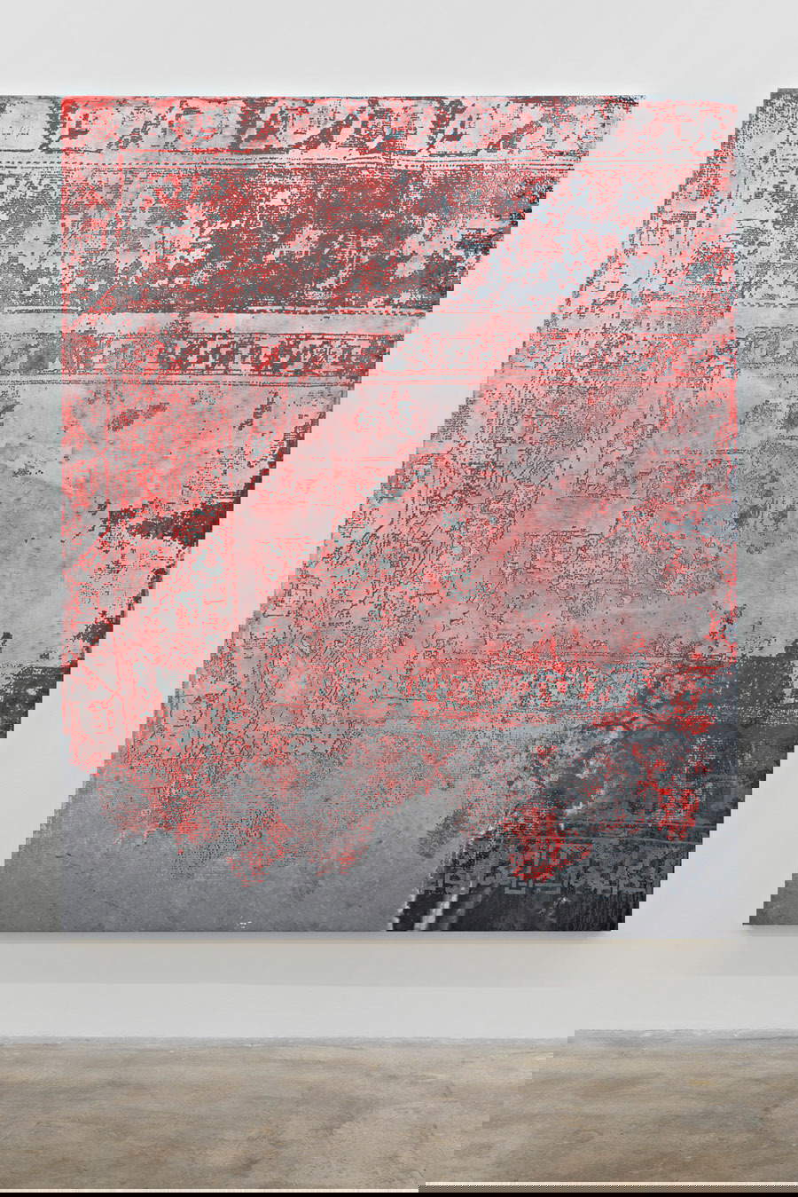 Rudolf Stingel, Sin título (2015; óleo y esmalte sobre lienzo, 241,3 x 193 cm)