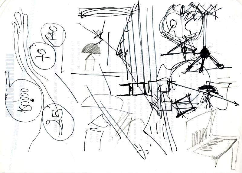 Vico Magistretti, Projet pour la lampe Atollo (1977). Photo: Archives Magistretti