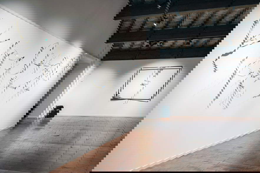 Valdi Spagnulo, Milky Way Spheroids The Elephant, installation at Palazzo Sarcinelli, Conegliano (2023). Photo: A. Bellati