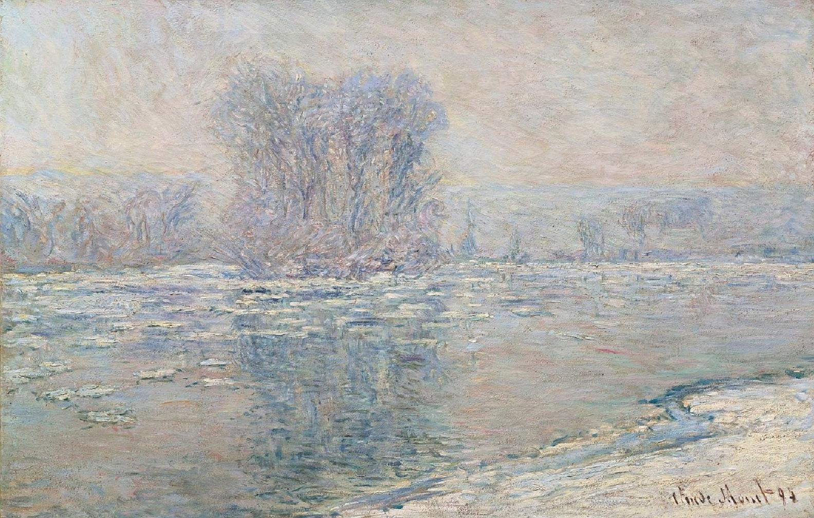 Claude Monet, Gla&ccedil;on effet blanc