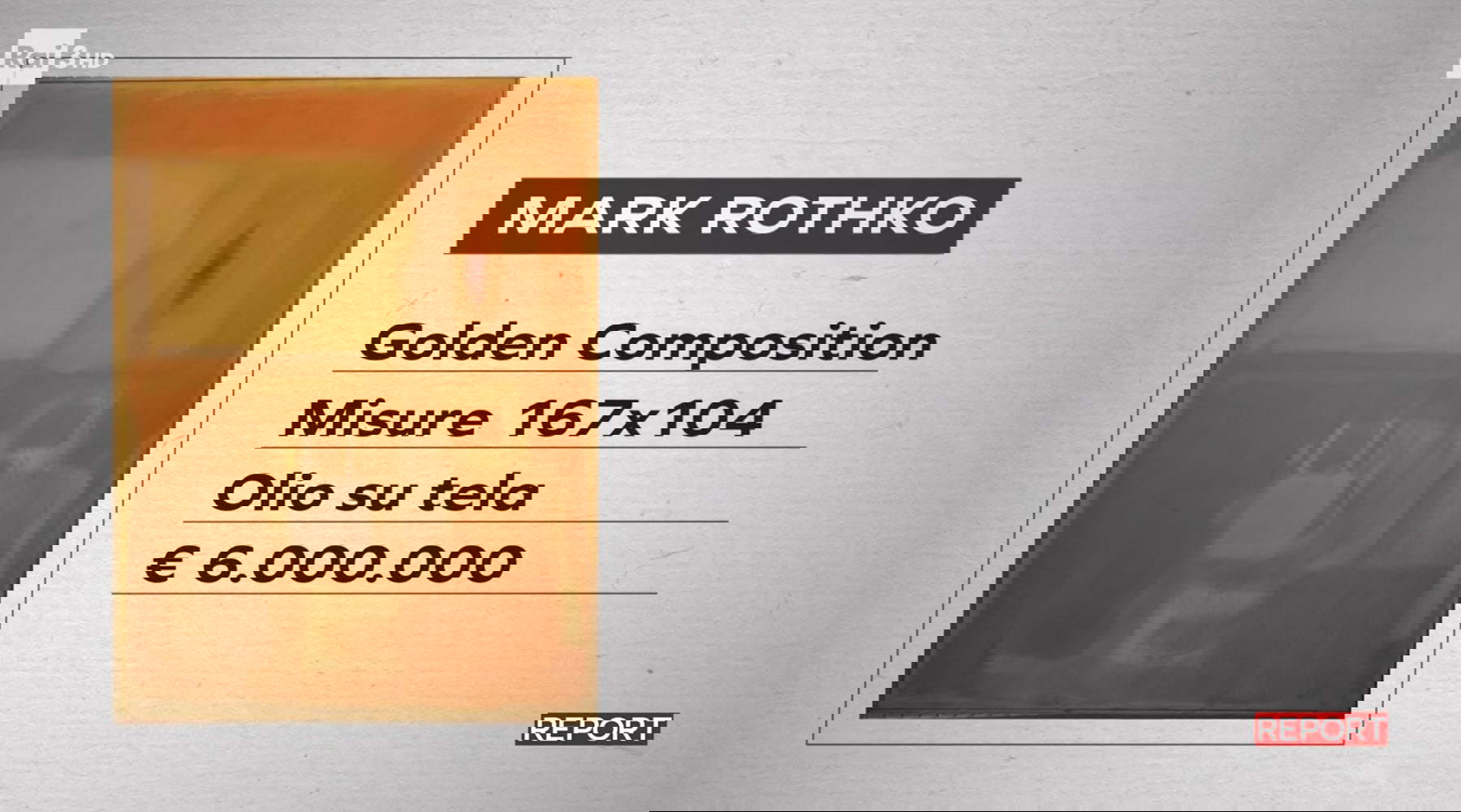 Opere della collezione Agnelli. Da Report, Rai Tre