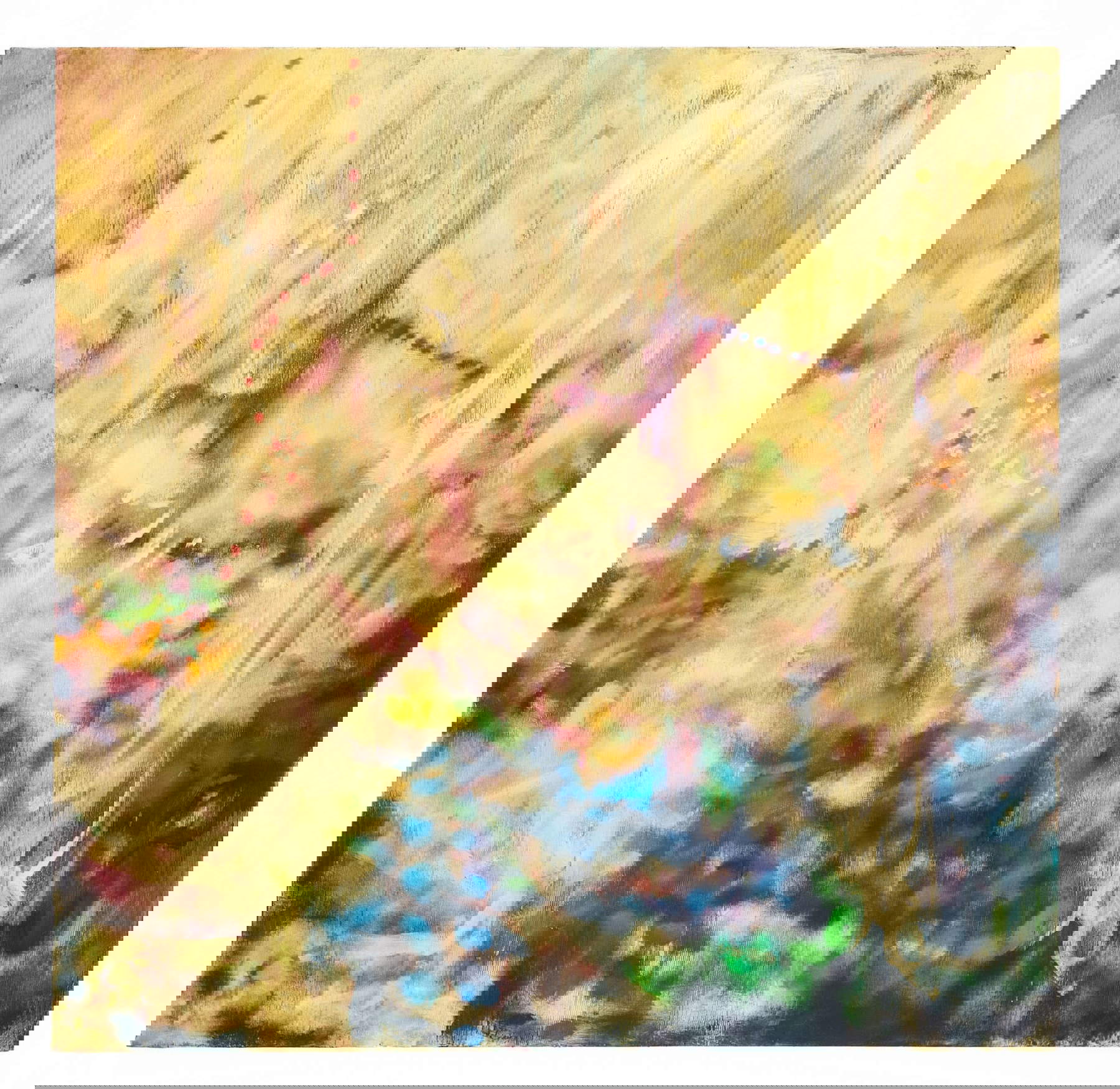 Marco Cingolani, Maison Nicolas Flamen (2022; oil on canvas, 200 x 200 cm) Marco Cingolani, Maison Nicolas Flamen (2022; oil on canvas, 200 x 200 cm)