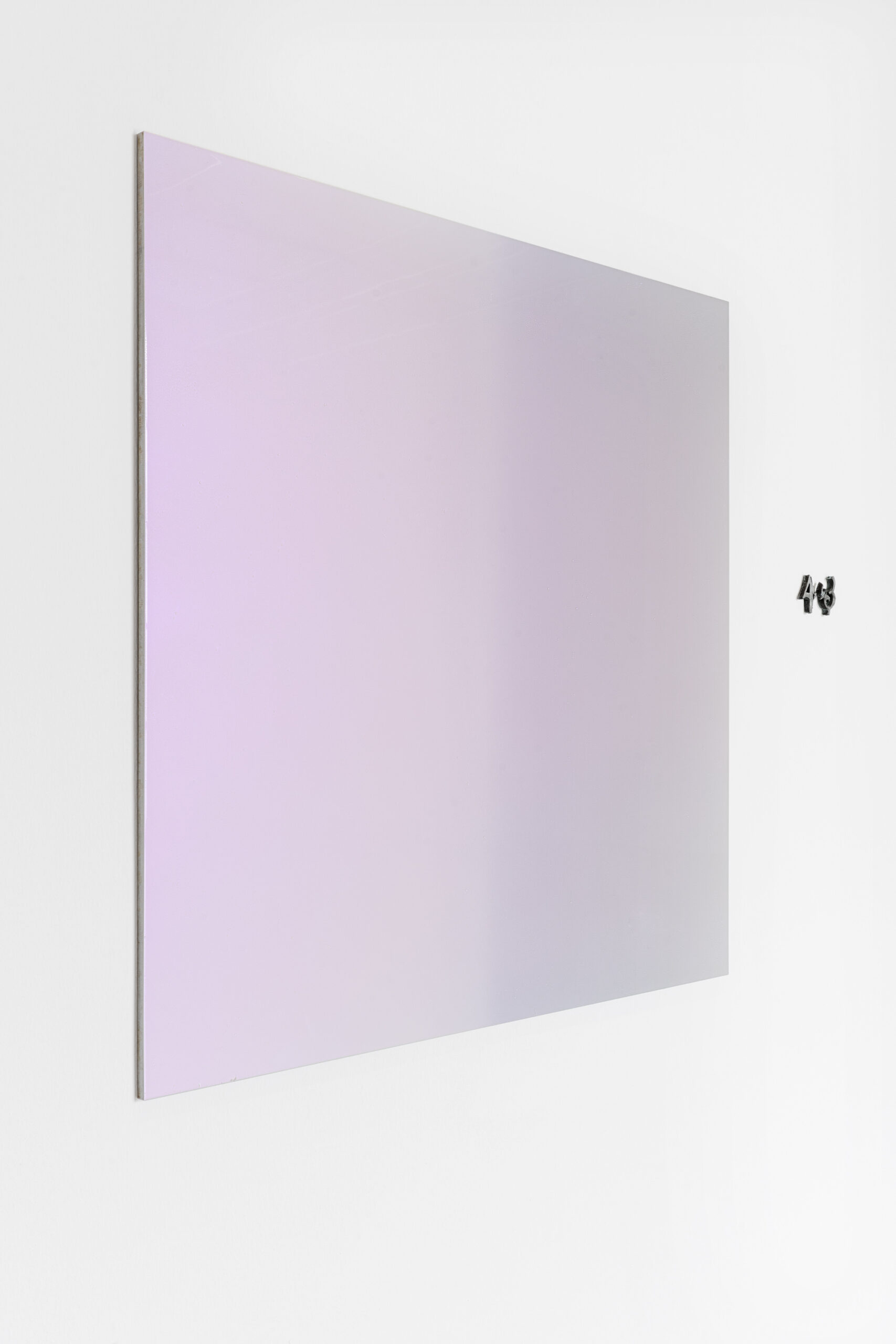 Massimo Bartolini, Dew (2022; enamel on aluminum, 100 x 100 cm). Massimo Bartolini, Dew (2022; enamel on aluminum, 100 x 100 cm).
