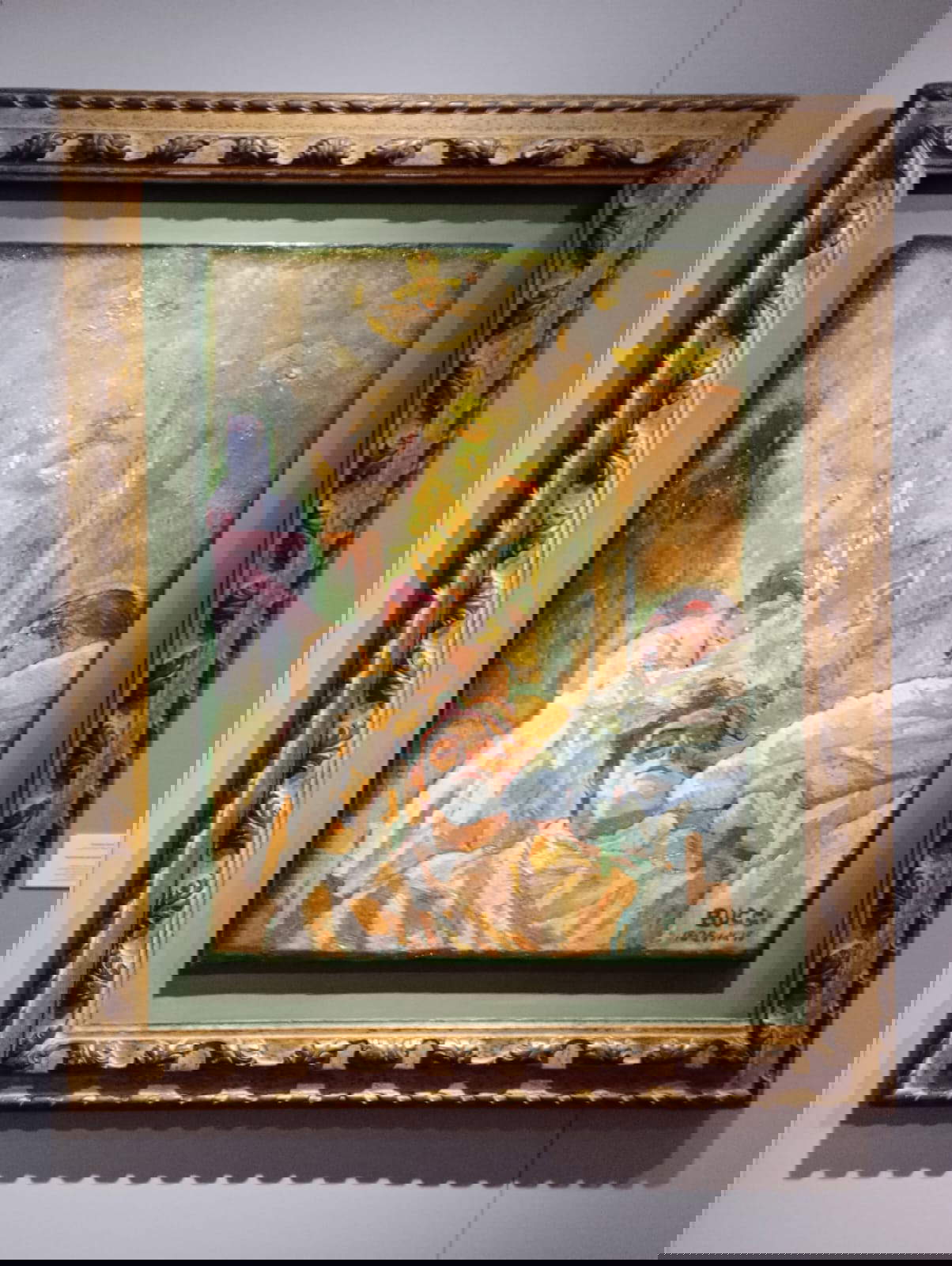 Anselmo Bucci, Selbstporträt des Barbiers (1916; Öl auf Leinwand). Präsentiert von der Kunstgalerie Mainetti