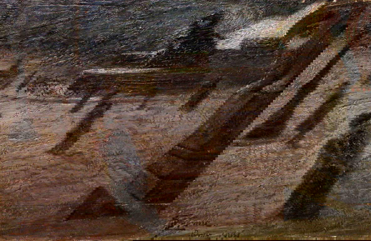Giovanni Battista Crema, Piazza dell'Esedra di notte (1904; olio su tavola, 26,7 x 40 cm; Collezione D'Alonzo) Giovanni Battista Crema, Piazza dell'Esedra di notte (1904; olio su tavola, 26,7 x 40 cm; Collezione D'Alonzo)