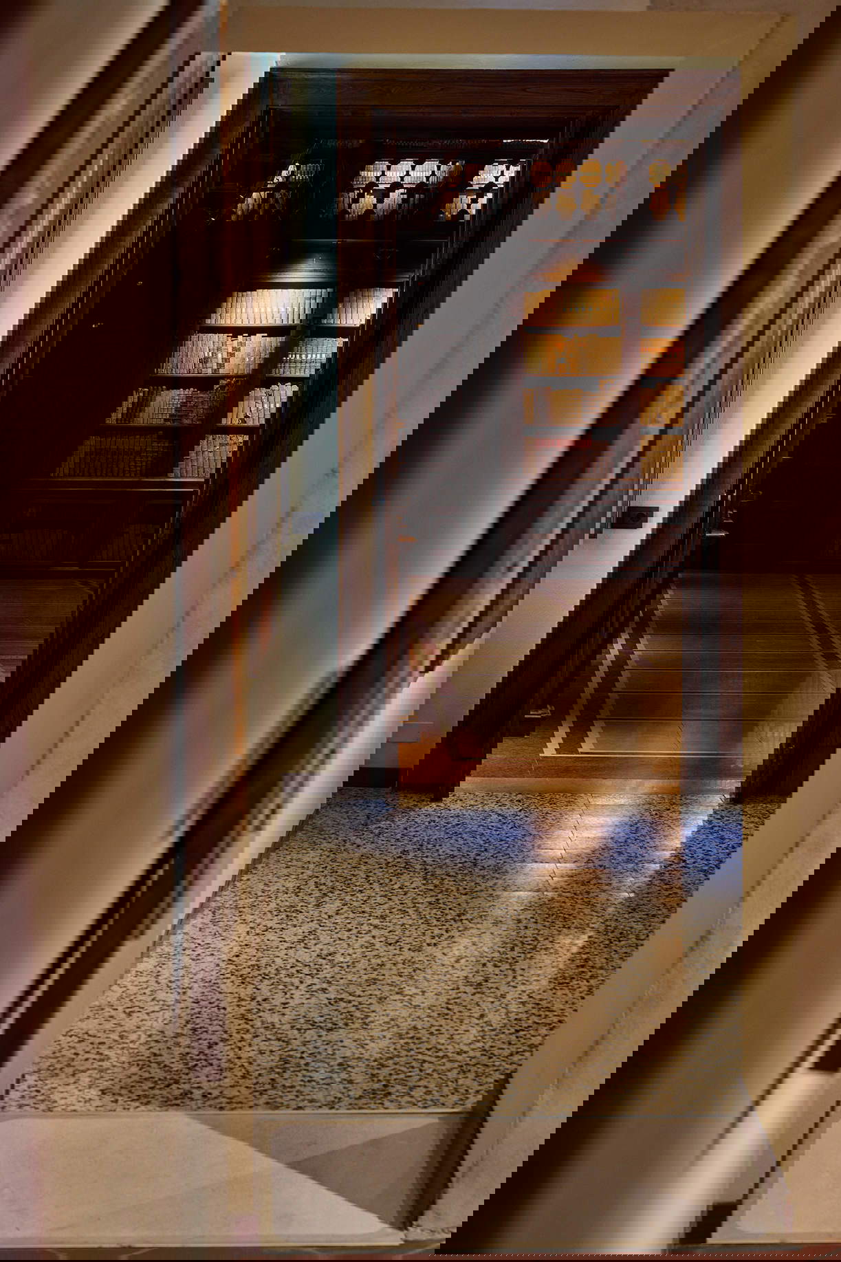 Nuevos espacios de exposición - al fondo, el vestíbulo monumental