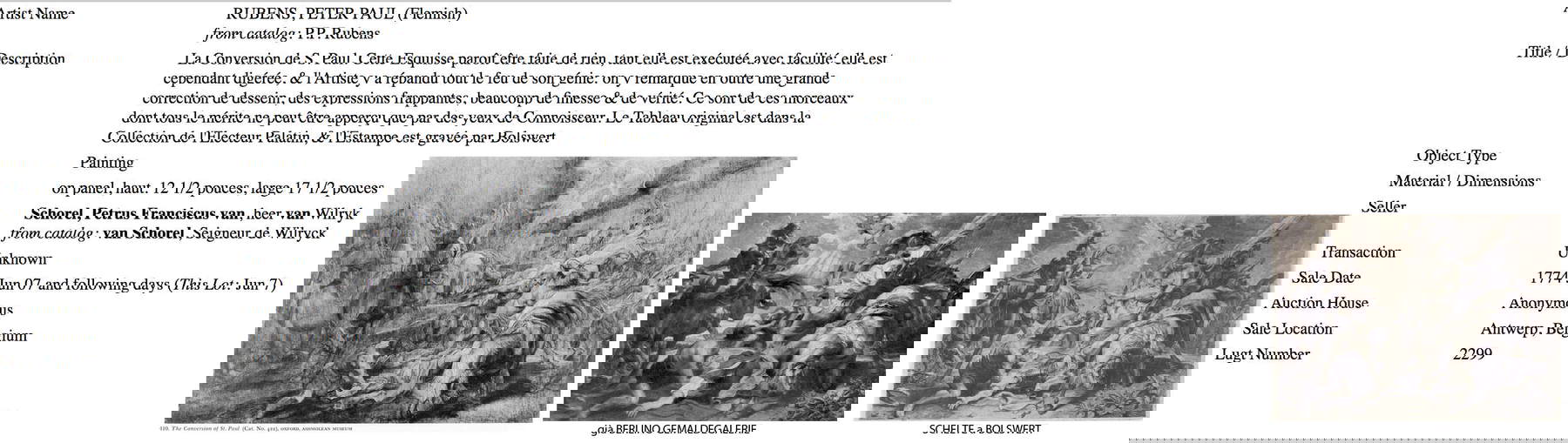 Catalogazione Collezione Van Schorel Catalogazione Collezione Van Schorel