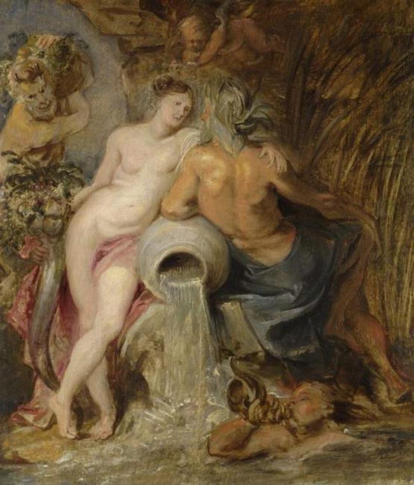 Pieter Paul Rubens, L'unione di terra e acqua (1615 circa; olio su tavola, 37 x 30,5 cm; Cambridge, Fitzwilliam Museum) Pieter Paul Rubens, L'unione di terra e acqua (1615 circa; olio su tavola, 37 x 30,5 cm; Cambridge, Fitzwilliam Museum)