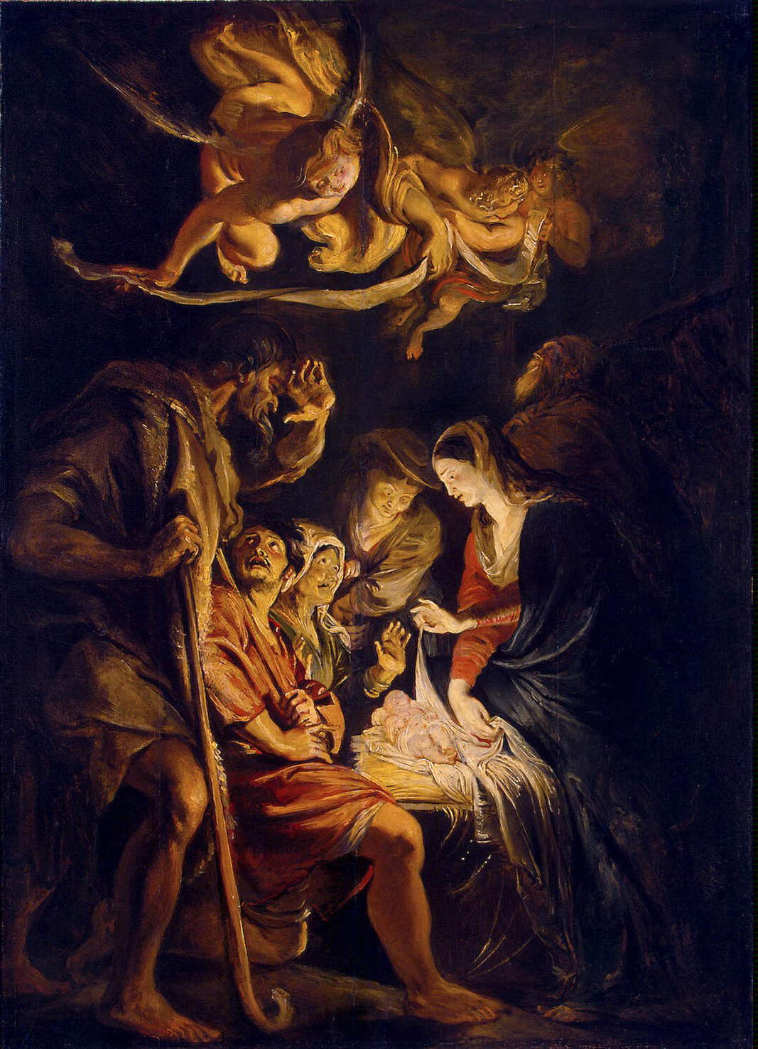 Pieter Paul Rubens, Adorazione dei pastori (1608; olio su tela, 64 x 47 cm; San Pietroburgo, Hermitage) Pieter Paul Rubens, Adorazione dei pastori (1608; olio su tela, 64 x 47 cm; San Pietroburgo, Hermitage)