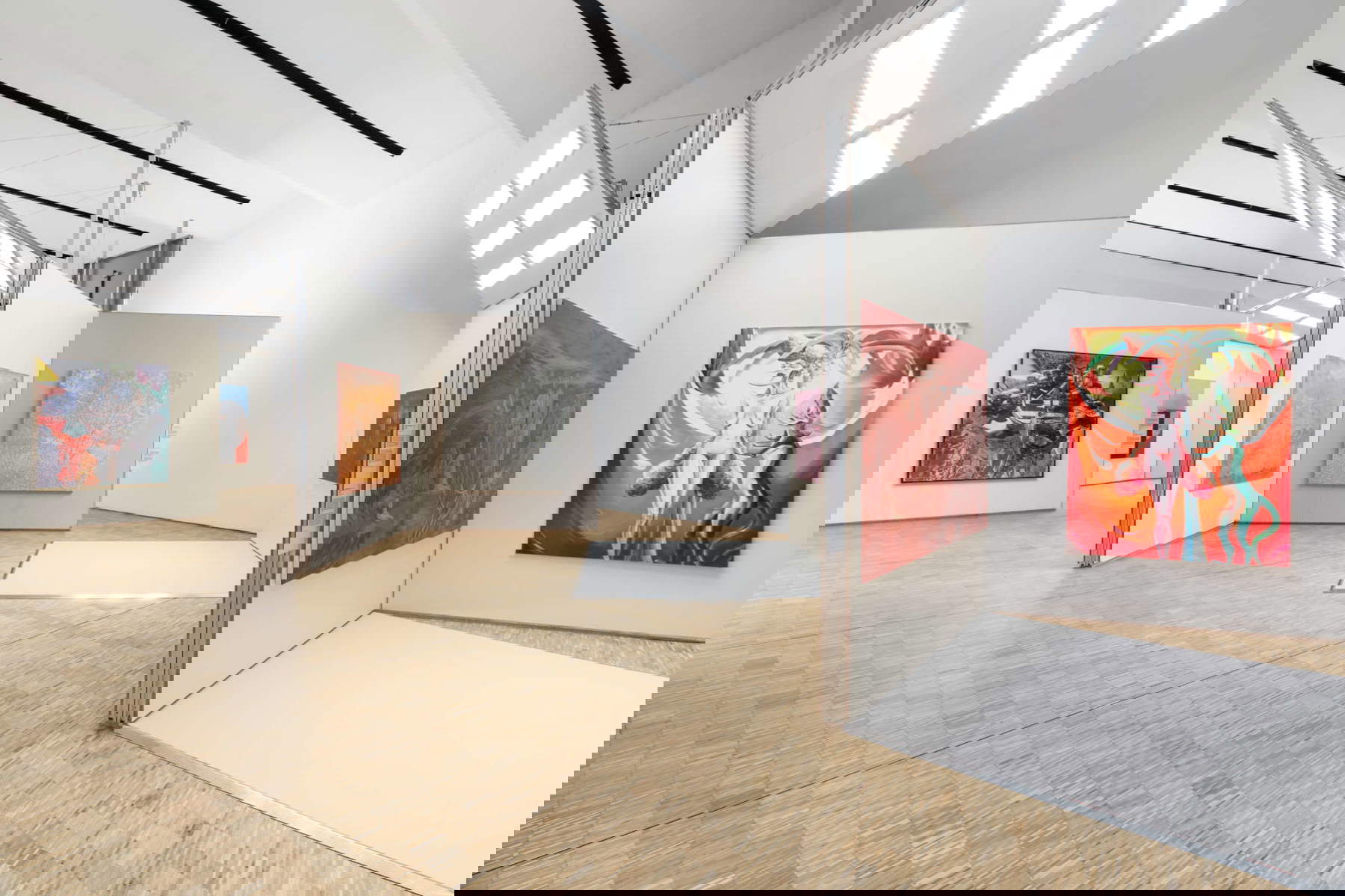 Set-ups of the exhibition Pittura italiana oggi. Photo: Piercarlo Quecchia DSL Studio &copy; Triennale Milano