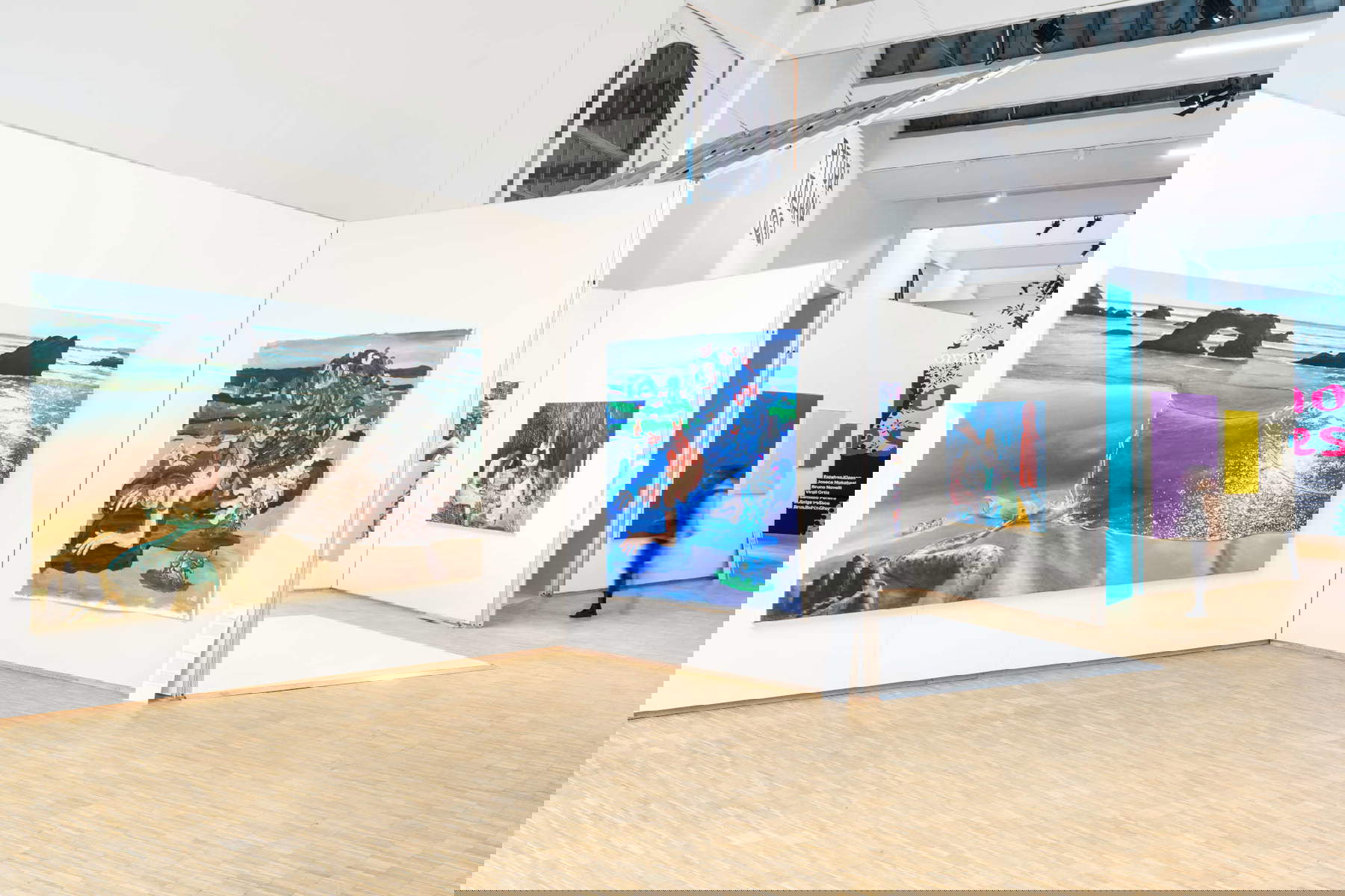 Set-ups of the exhibition Pittura italiana oggi. Photo: Piercarlo Quecchia DSL Studio &copy; Triennale Milano