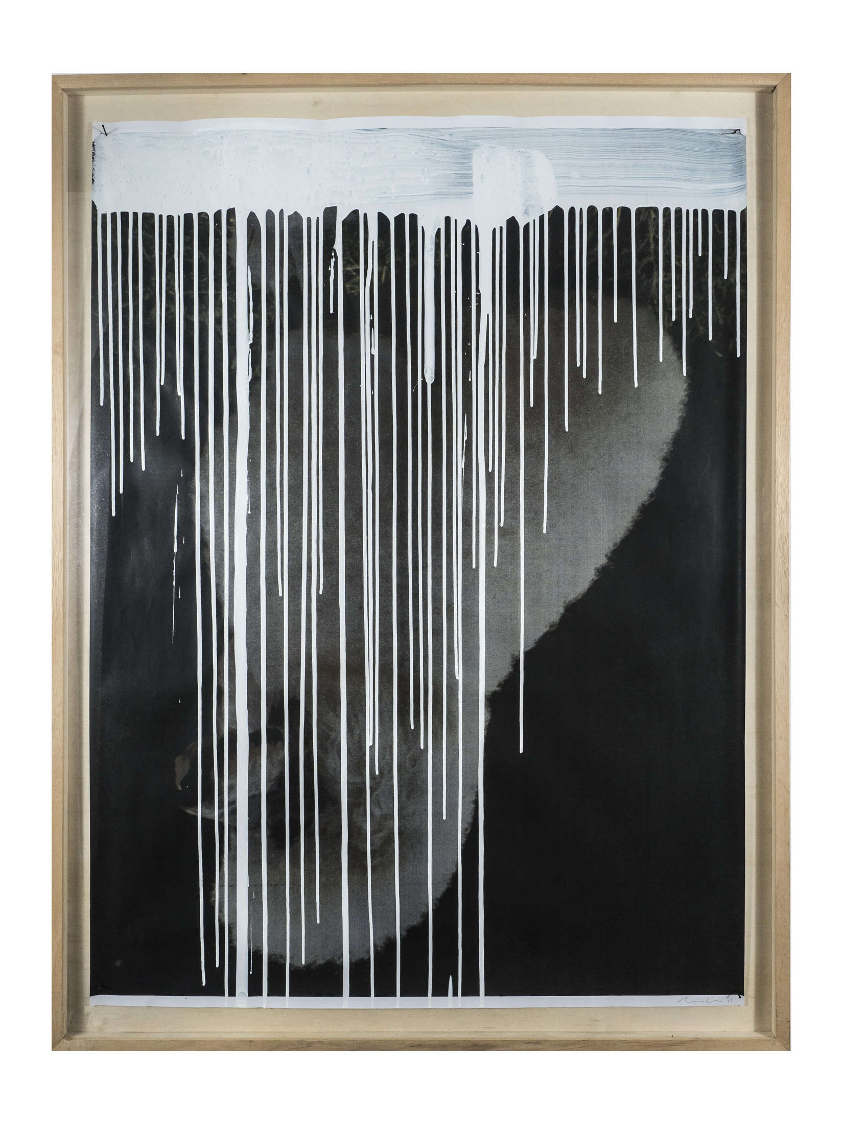 Mario Consiglio, Streams (2011; Emaille auf Plakat, 110 x 80 cm). Foto: Andrea Adriani