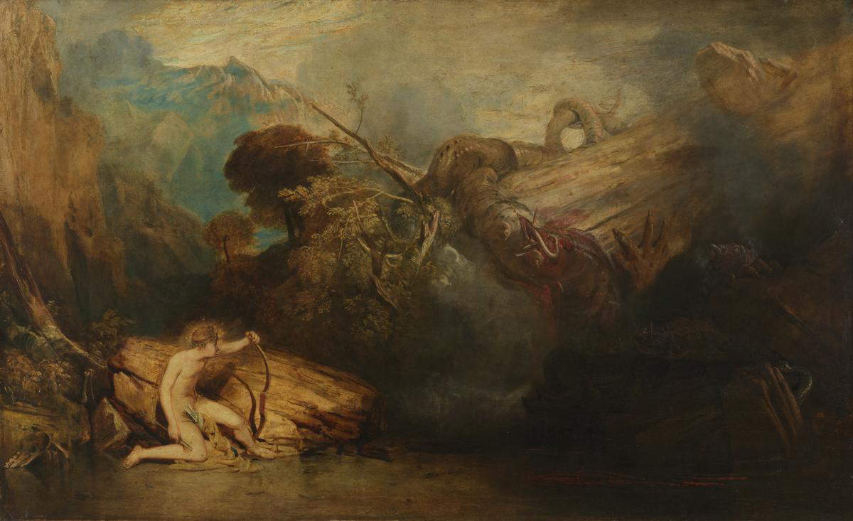 Joseph Mallord William Turner, Apollo and Python (1811; oil on canvas, 145.4 x 237.5 cm; London, Tate) Joseph Mallord William Turner, Apollo and Python (1811; oil on canvas, 145.4 x 237.5 cm; London, Tate)