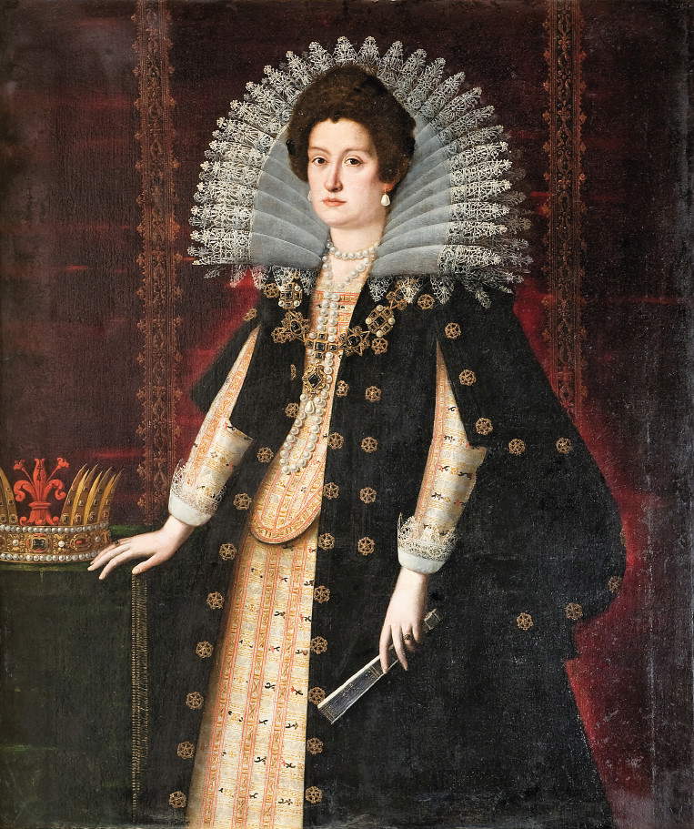 Florentine Ambit, Portrait of Maria Magdalena of Austria (1610-1631; oil on canvas, 146 x 121 cm; Siena, Palazzo Reale)