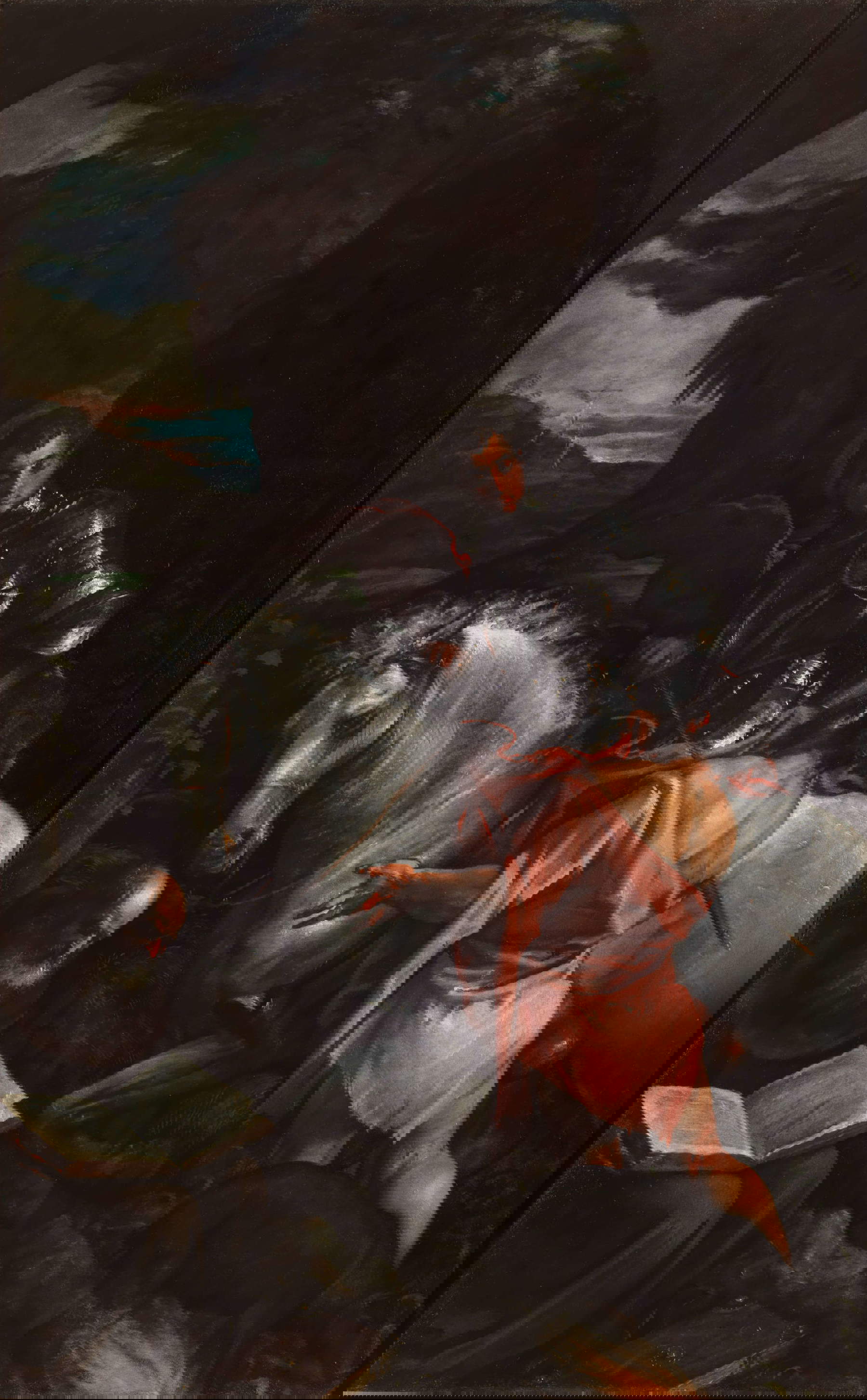 Jacopo Bassano, Saint Martin et le mendiant avec saint Antoine abbé (vers 1578 ; huile sur toile, 164,6 x 101,8 cm ; Bassano del Grappa, Museo Civico, inv. 25)