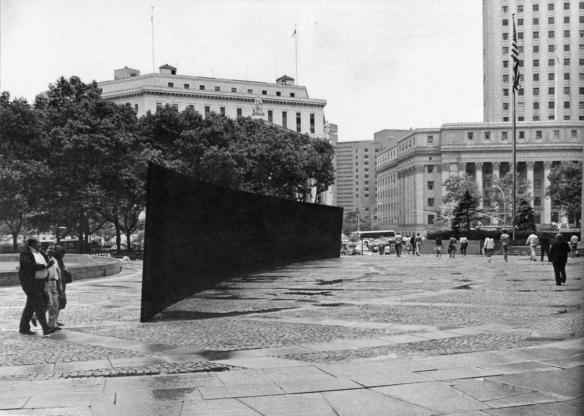 Richard Serra, Tilted Arc (1981), removed 1989