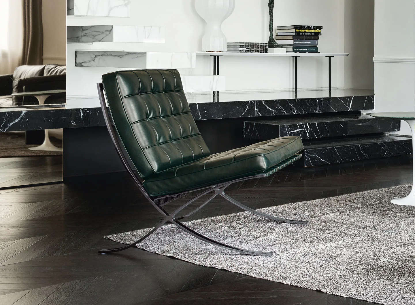 Barcelona armchair. Photo: Knoll Barcelona armchair. Photo: Knoll