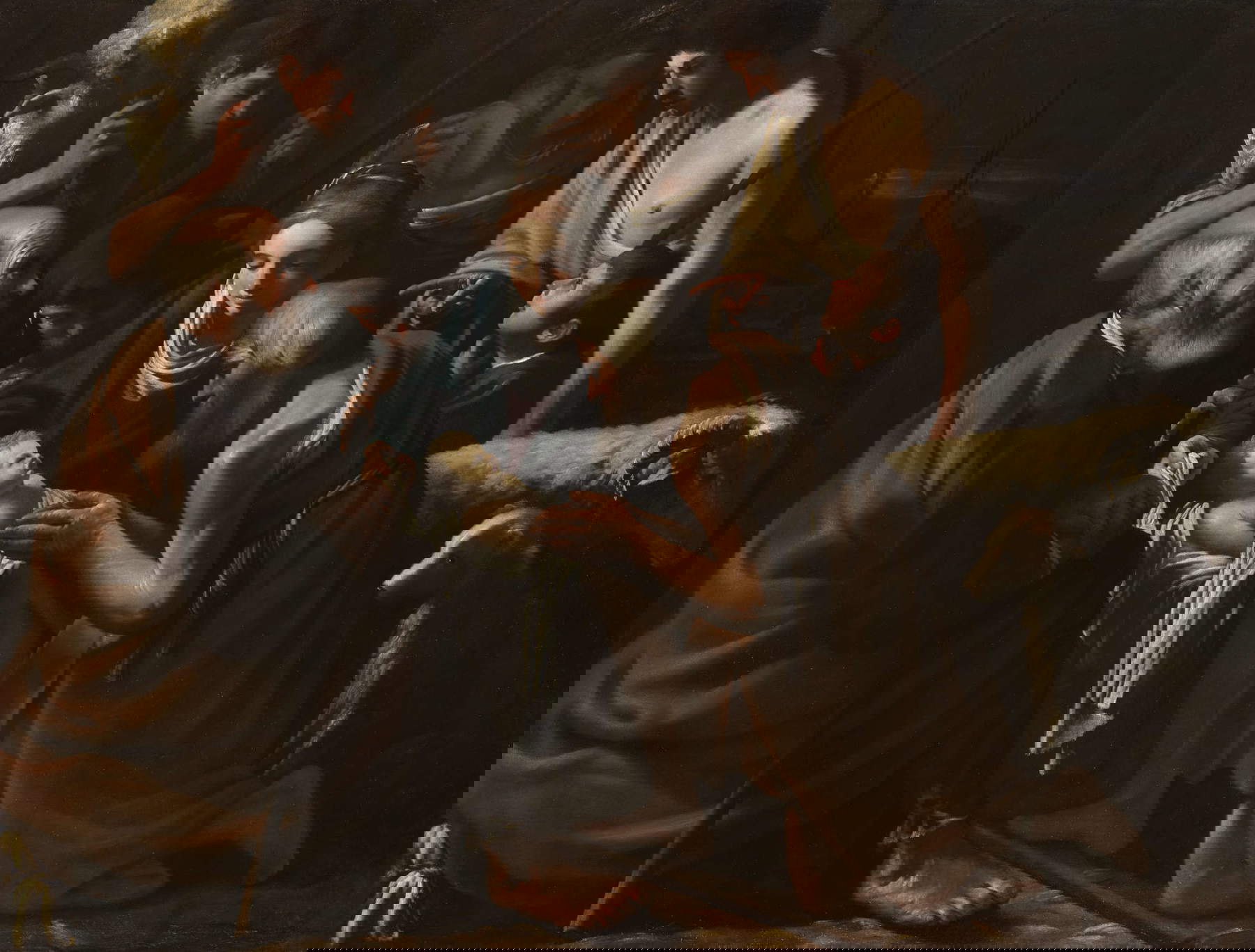 Hendrick ter Brugghen, Adoración de los pastores (1605 - 1614; óleo sobre lienzo, 160 x 210 cm; Londres, Colección Spier). Foto: Colección Spier