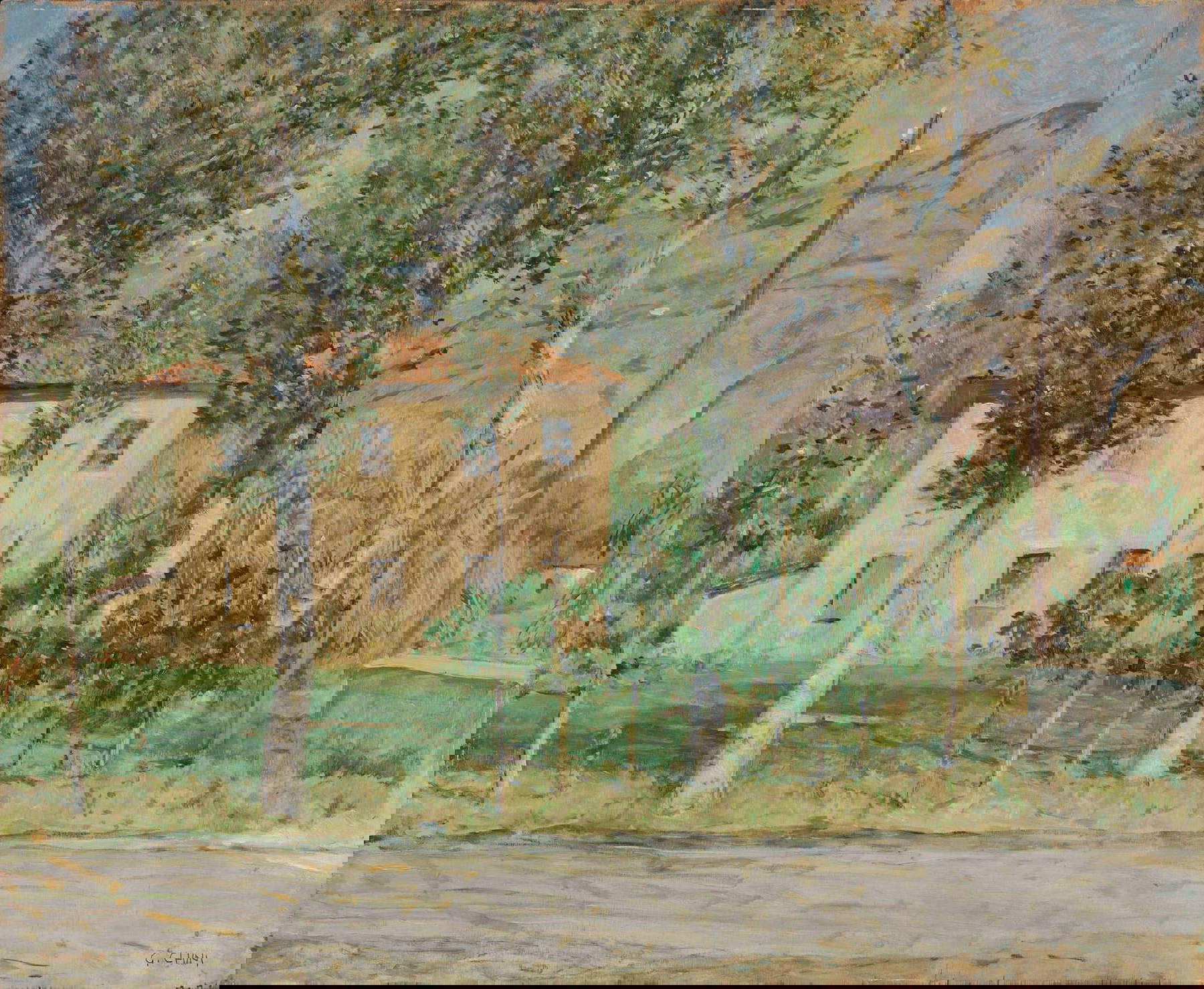 Galileo Chini, Near Camaiore, the House on the Reed Grove (ca. 1930; oil on plywood, 65.5 x 80 cm; Private Collection) Galileo Chini, Near Camaiore, the House on the Reed Grove (ca. 1930; oil on plywood, 65.5 x 80 cm; Private Collection)