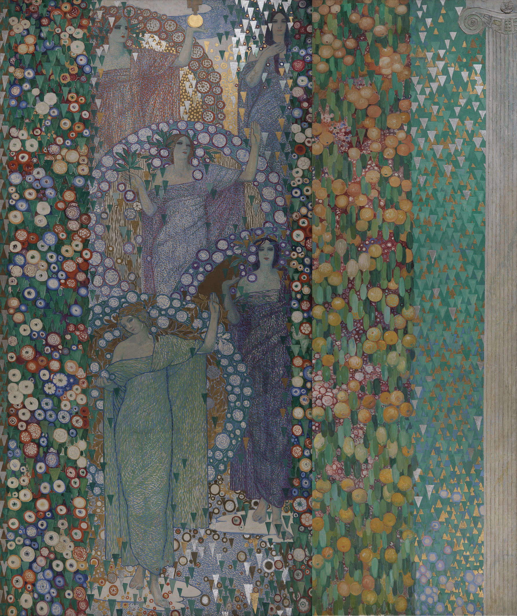 Galileo Chini, The Classical Spring (1914; mixed media on canvas, 400 x 330 cm; Montecatini Terme, ViValBanca Foundation Collection) Galileo Chini, The Classical Spring (1914; mixed media on canvas, 400 x 330 cm; Montecatini Terme, ViValBanca Foundation Collection)