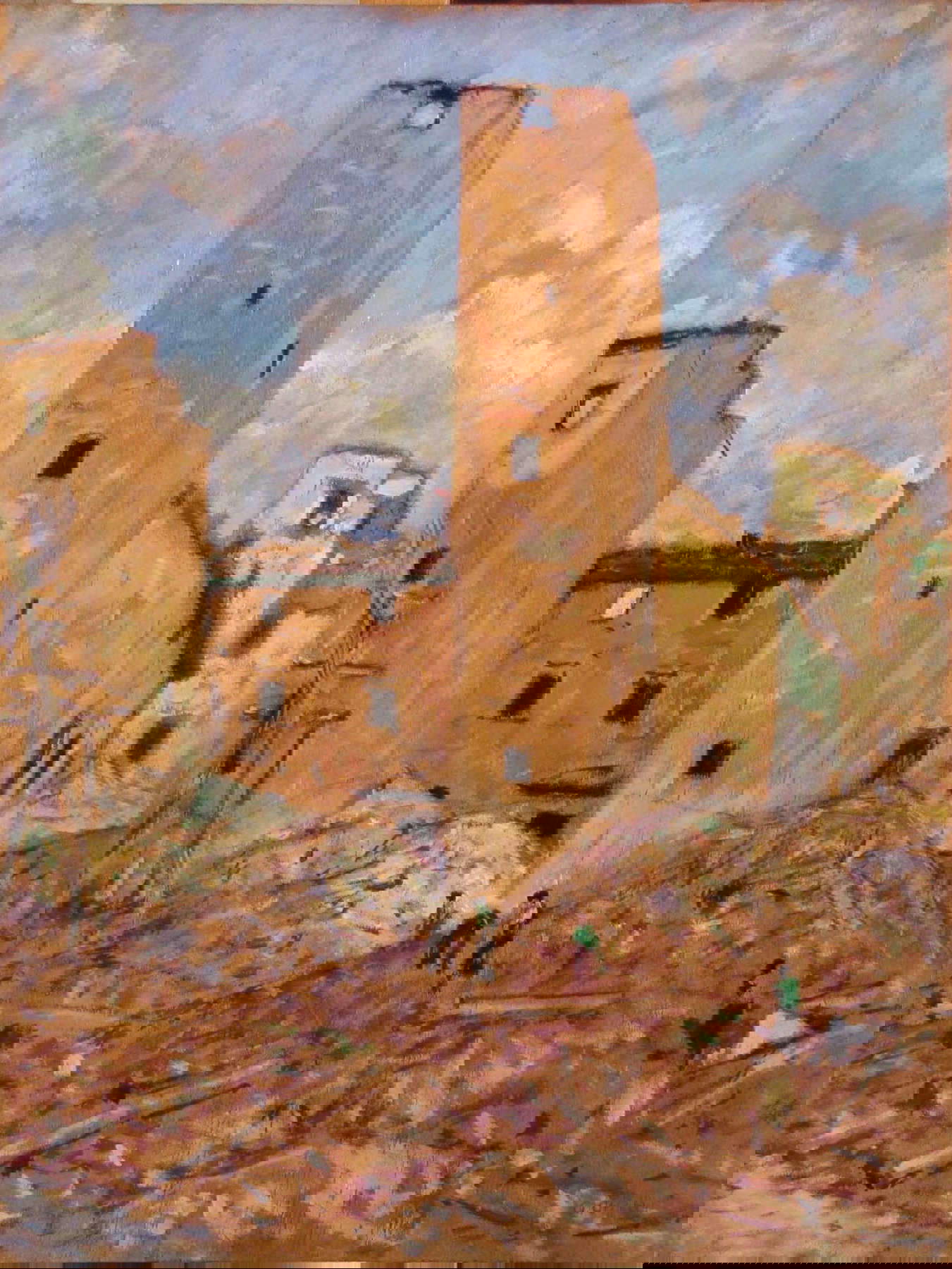 Galileo Chini, Rovine di Por Santa Maria (1944; oil on plywood, 60 x 45 cm; Montecatini Terme, Fondazione ViVal Banca - Accademia d'Arte D. Scalabrino) Galileo Chini, Rovine di Por Santa Maria (1944; oil on plywood, 60 x 45 cm; Montecatini Terme, Fondazione ViVal Banca - Accademia d'Arte D. Scalabrino)