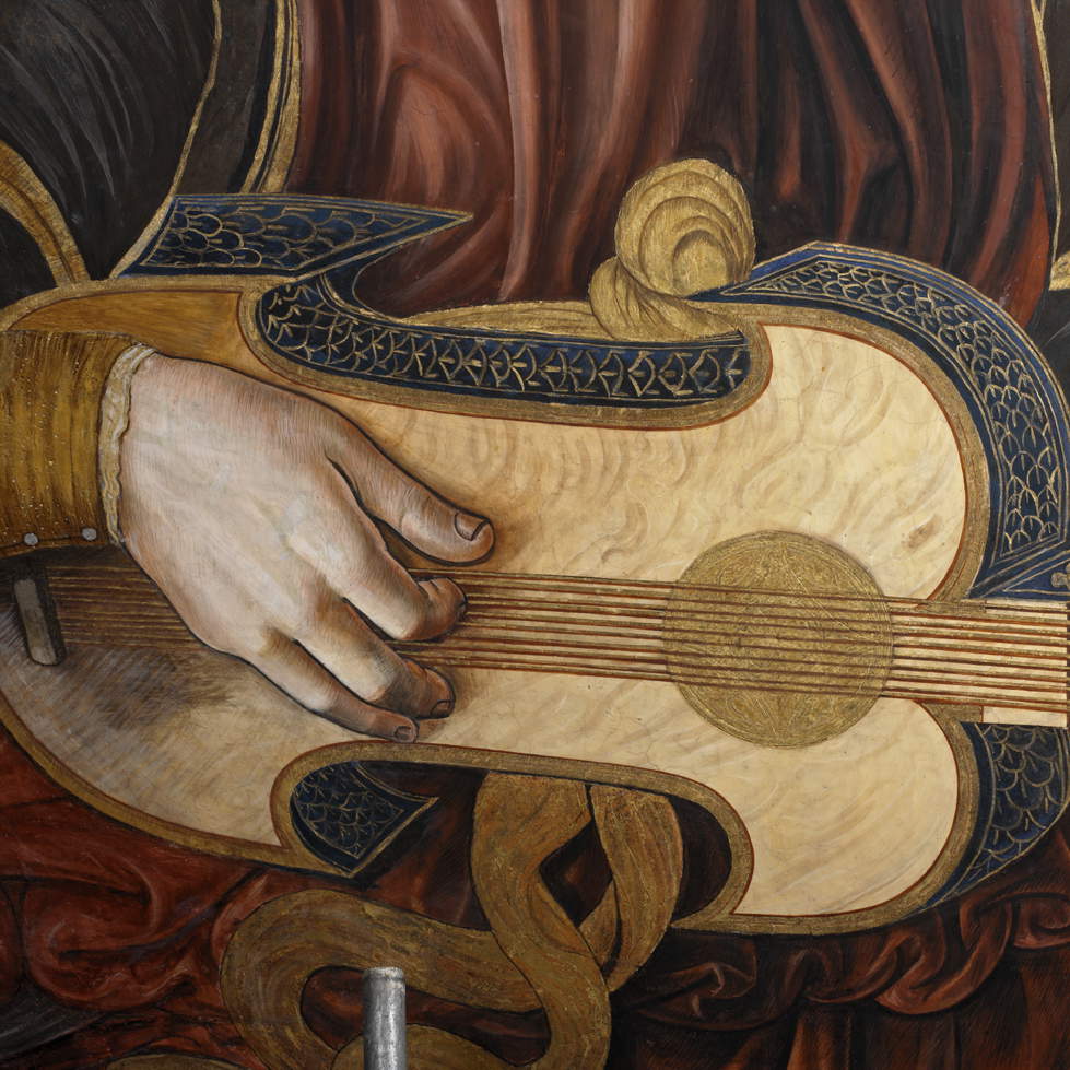 Paolo di San Leocadio, Angeli musicanti (XVe siècle ; fresques ; Valence, cathédrale). Photo: Institut Valencià de Conservació, Restauració i Investigació Paolo di San Leocadio, Angeli musicanti (XVe siècle ; fresques ; Valence, cathédrale). Photo: Institut Valencià de Conservació, Restauració i Investigació