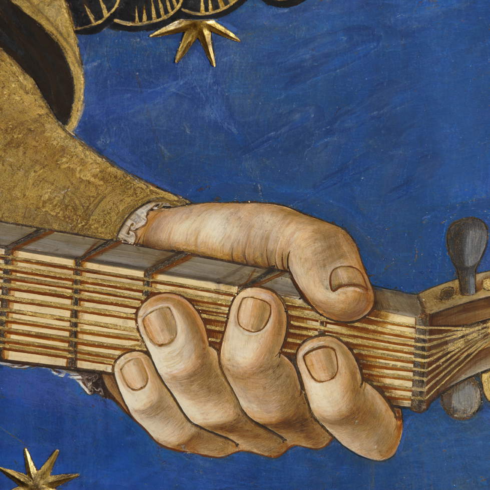 Paolo di San Leocadio, Angeli musicanti (XVe siècle ; fresques ; Valence, cathédrale). Photo: Institut Valencià de Conservació, Restauració i Investigació Paolo di San Leocadio, Angeli musicanti (XVe siècle ; fresques ; Valence, cathédrale). Photo: Institut Valencià de Conservació, Restauració i Investigació