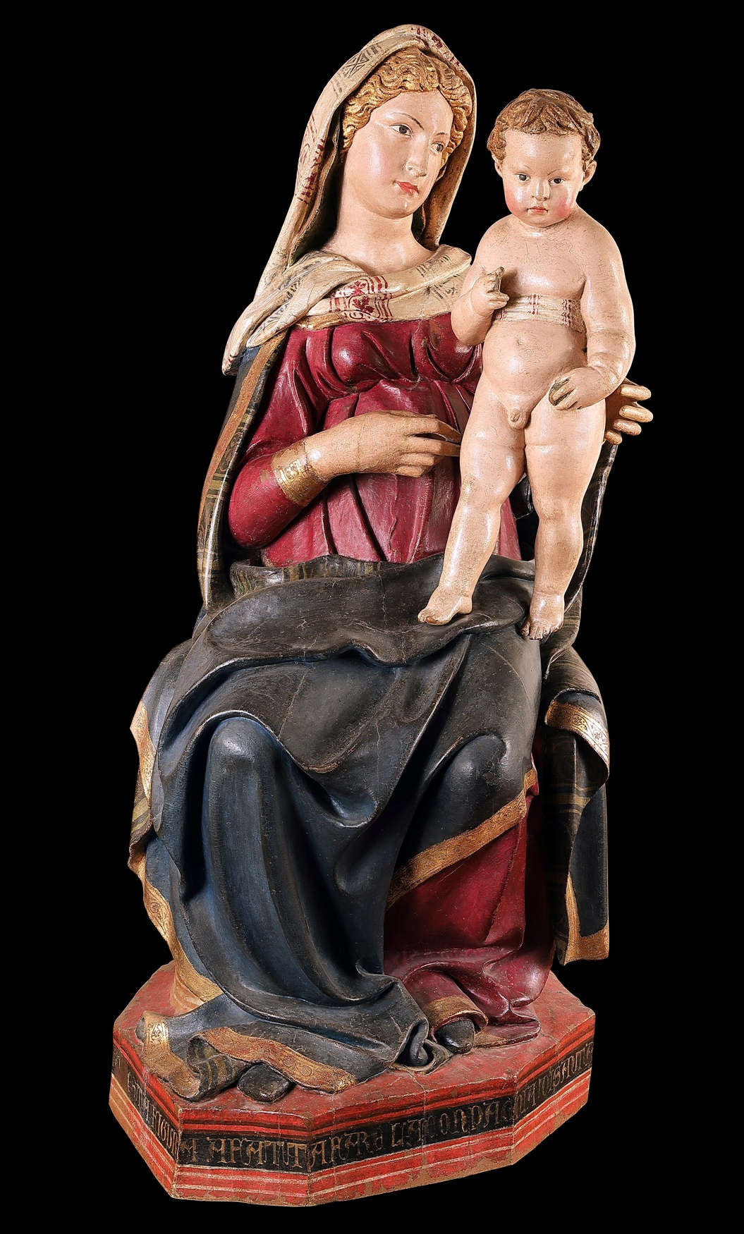 Jacopo della Quercia, Madonna mit Kind (um 1420; bemaltes Holz; Anghiari, Museo di Palazzo Taglieschi) Jacopo della Quercia, Madonna mit Kind (um 1420; bemaltes Holz; Anghiari, Museo di Palazzo Taglieschi)
