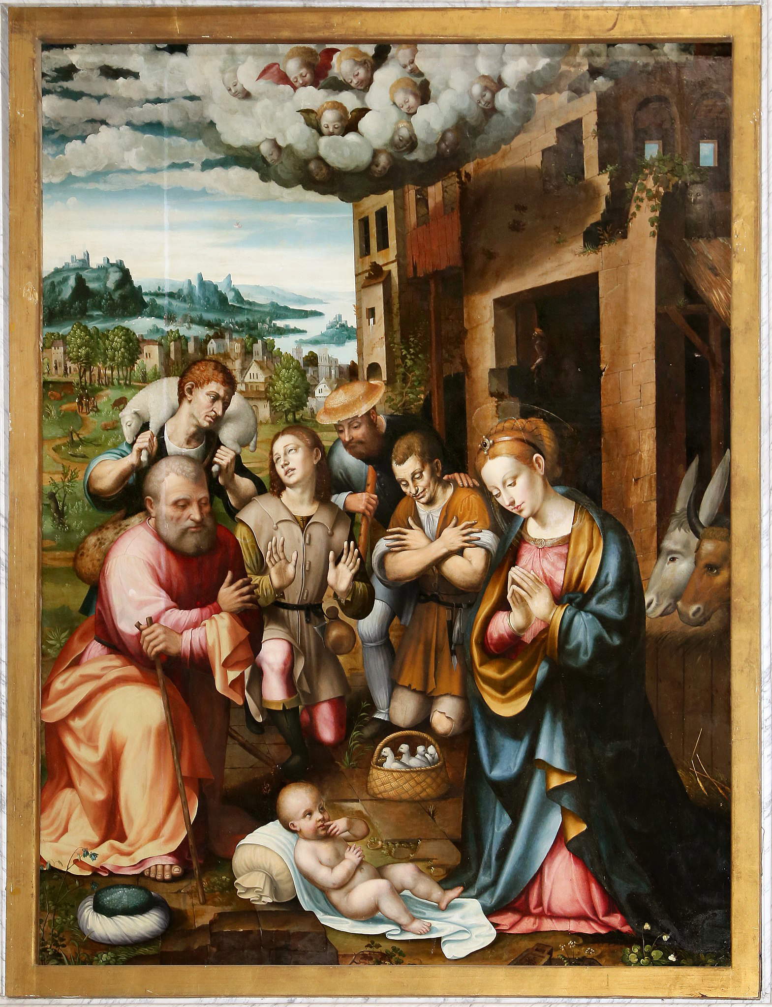 Antonio Semino, Adorazione dei pastori (1535; tavola; Savona, San Giovanni Battista) Antonio Semino, Adorazione dei pastori (1535; tavola; Savona, San Giovanni Battista)
