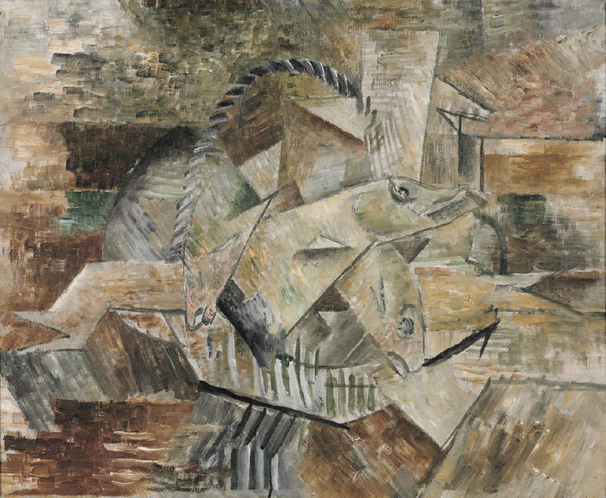 Georges Braque, Basket of Fish (ca. 1910; oil on canvas, 50.3 x 61 cm; Philadelphia, Philadelphia Museum of Art) Georges Braque, Basket of Fish (ca. 1910; oil on canvas, 50.3 x 61 cm; Philadelphia, Philadelphia Museum of Art)