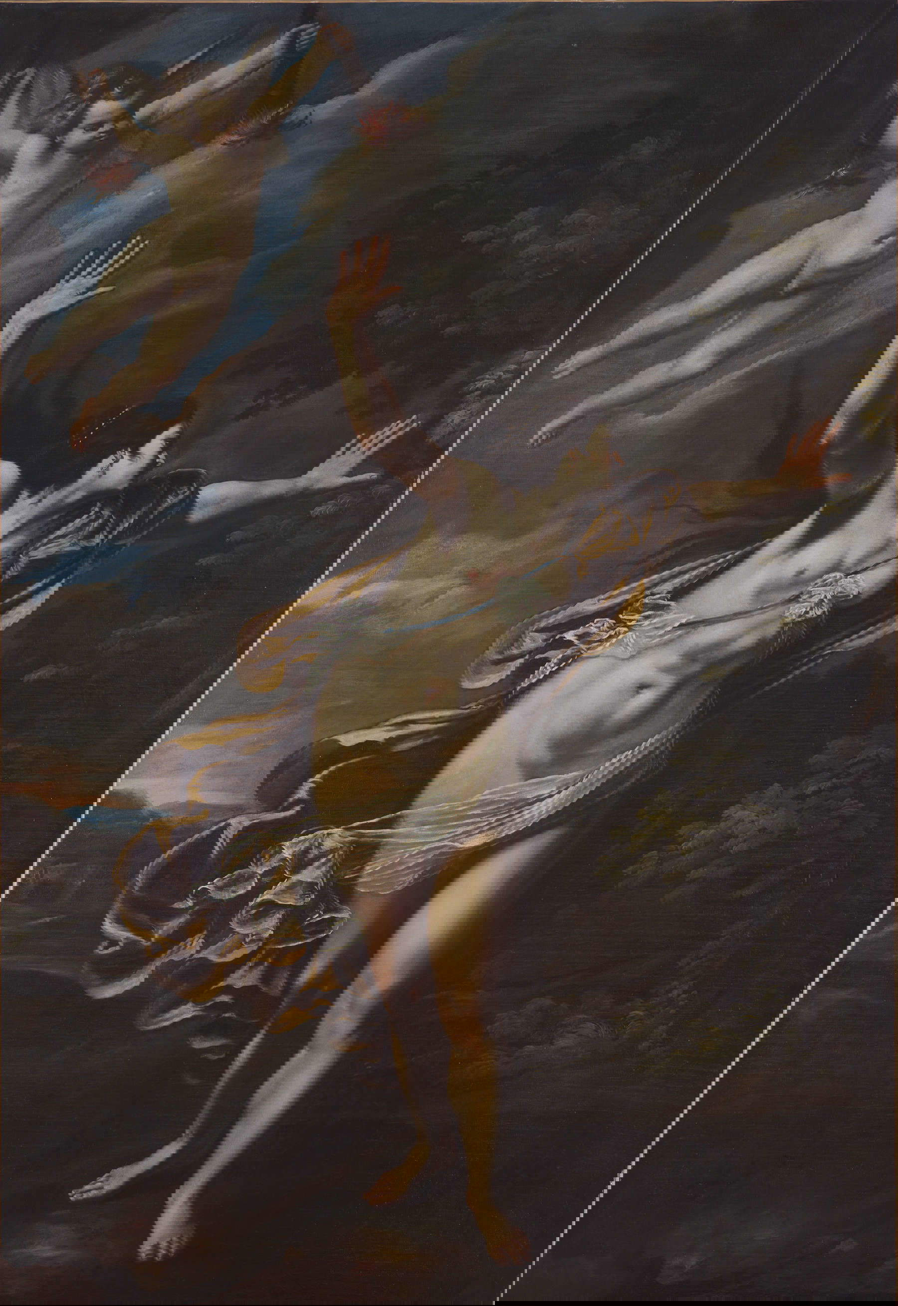 Artemisia Gentileschi, L'aube (vers 1625-1627 ; huile sur toile, 218 &times; 146 cm ; Rome, collection Alessandra Masu)