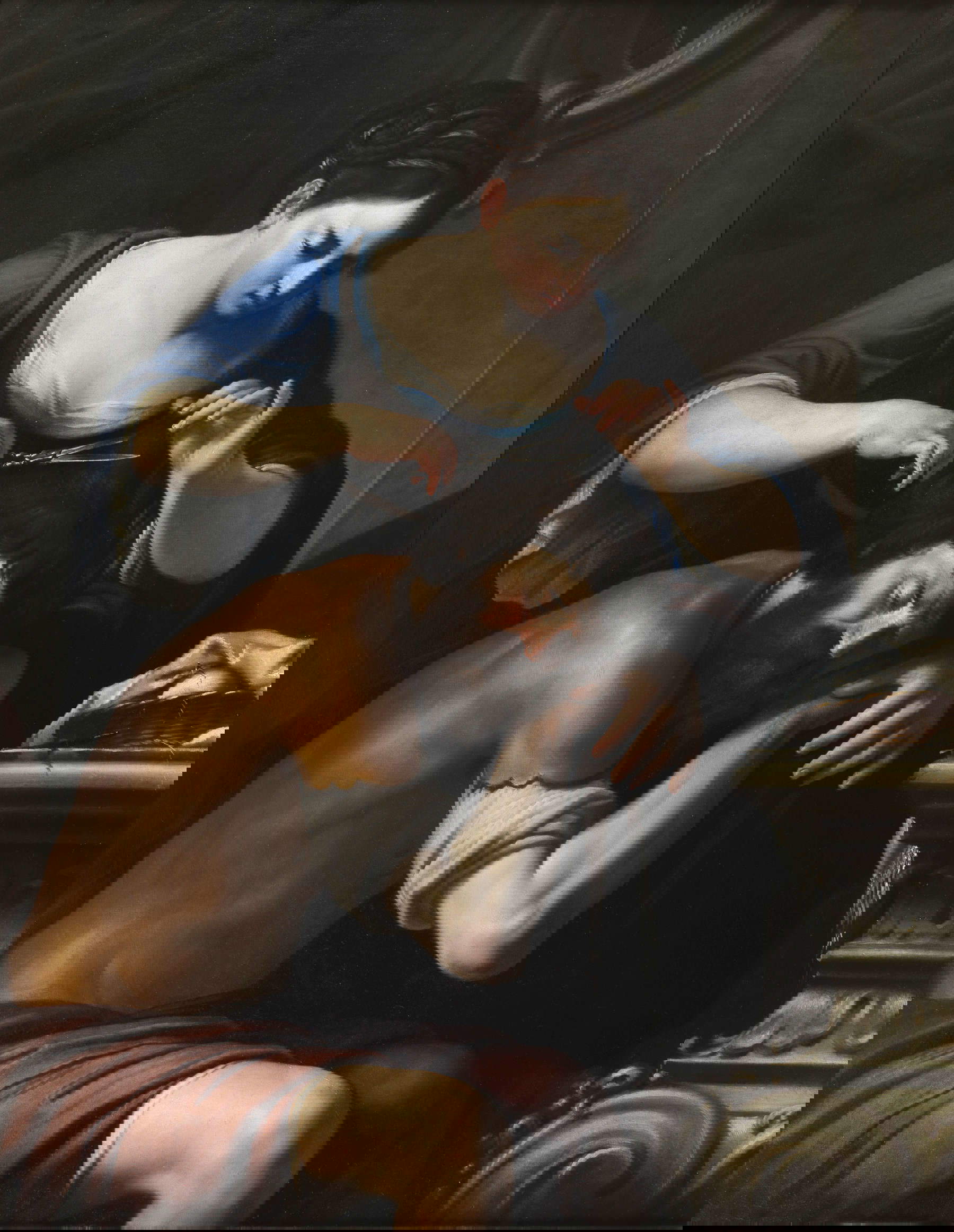 Artemisia Gentileschi, Samson et Dalila (huile sur toile, 137 &times; 107 cm ; collection privée)