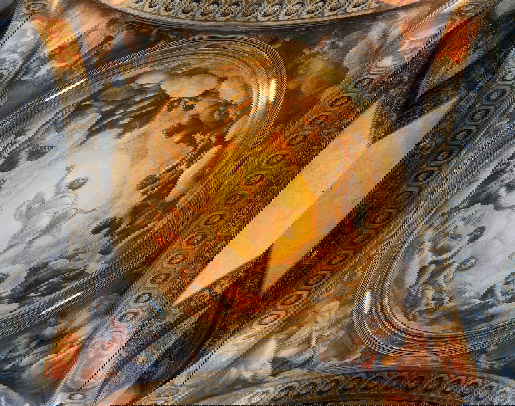 La coupole de San Giovanni peinte à fresque par le Corrège. Photo: Wikimedia/LivioAndronico13