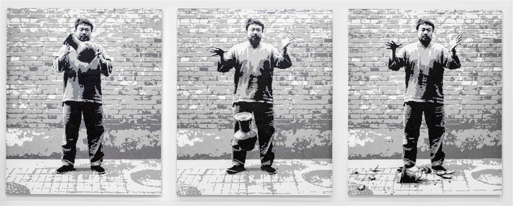 Switzerland, Ai Weiwei exhibits his works of Lego bricks at Vito Schnabel Gallery